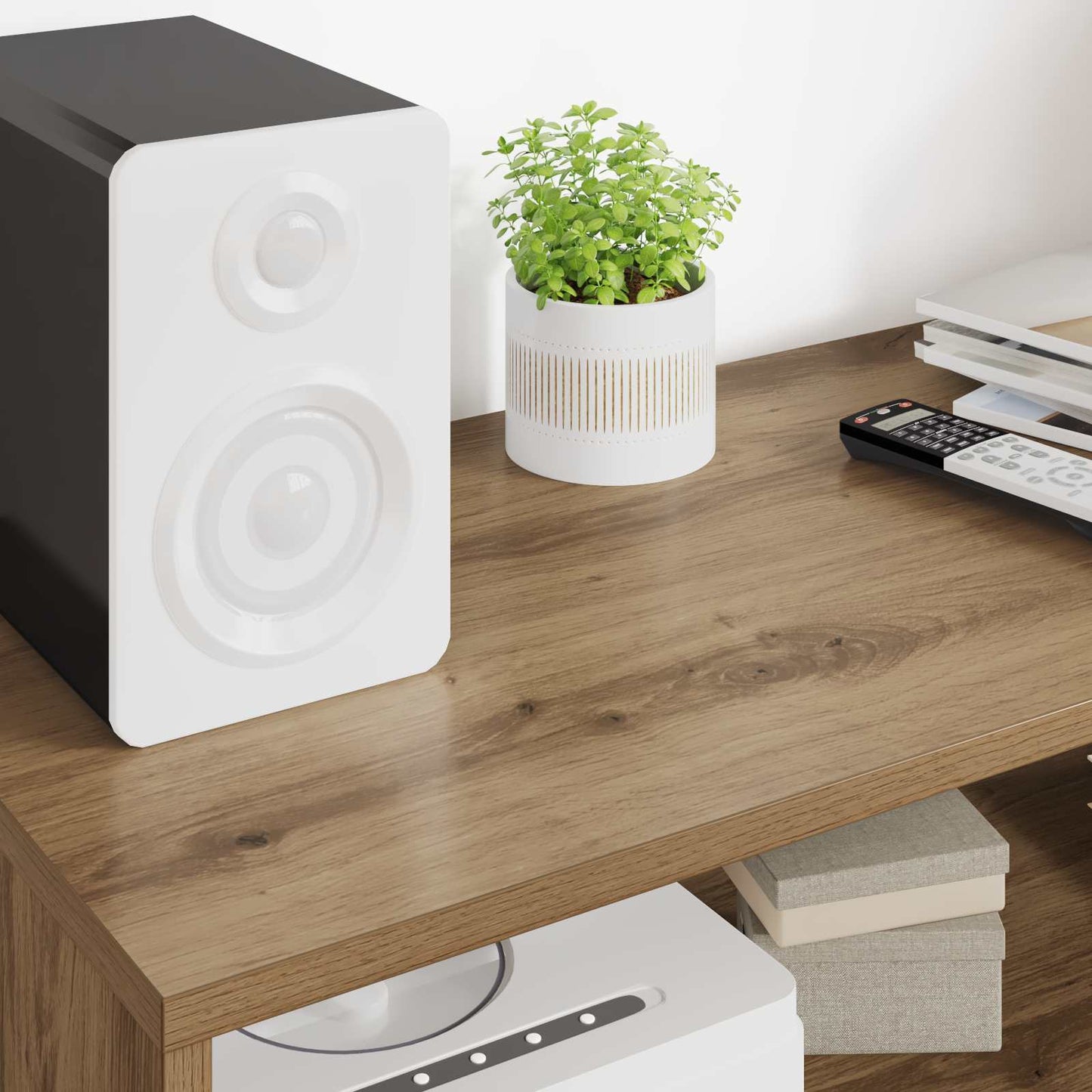 TV-kast Artisan Eiken 100 x 35 x 40 cm Bewerkt hout is nu te koop bij PeponiXL, paradijselijk wonen!