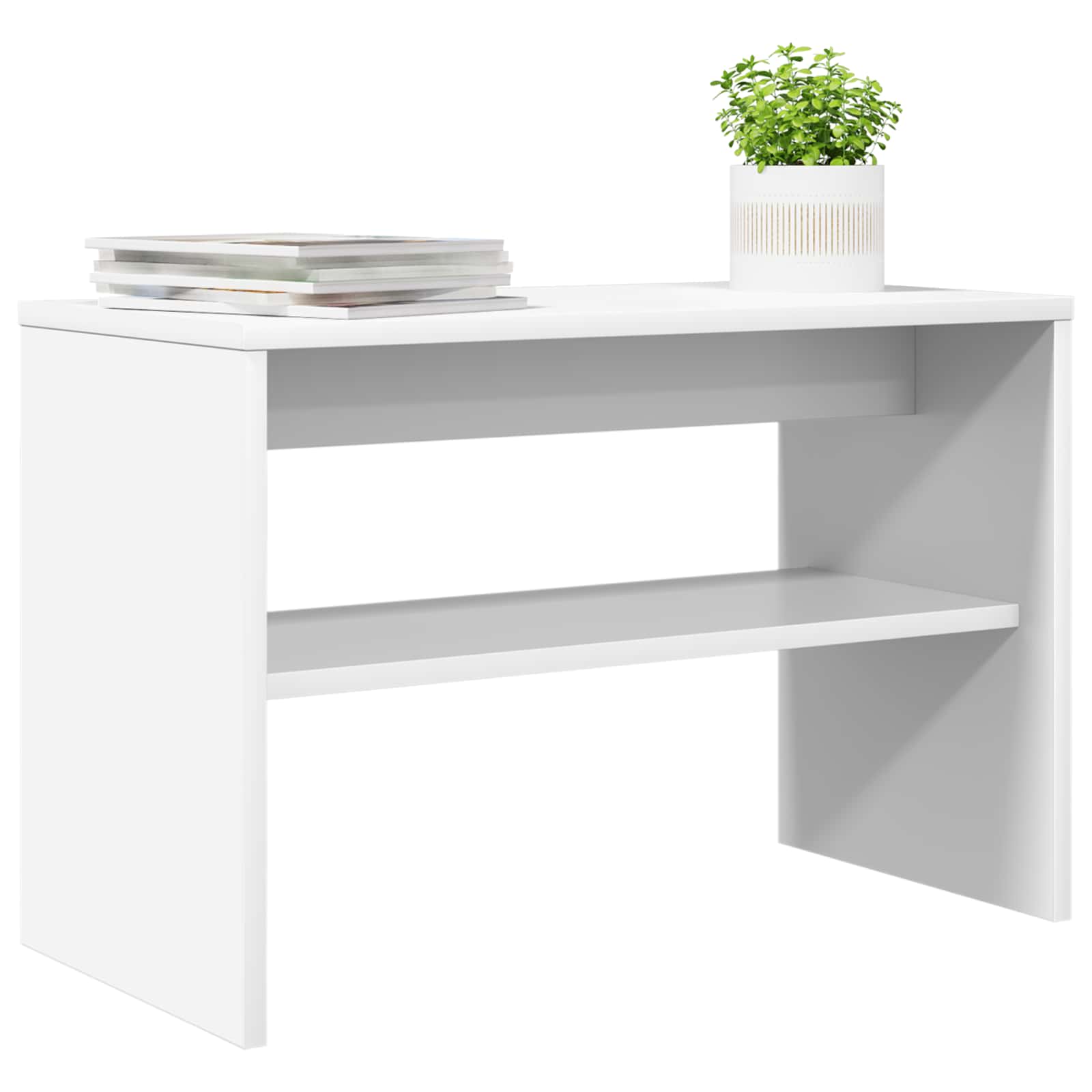 TV-kast Wit 60 x 30 x 40 cm Bewerkt hout is nu te koop bij PeponiXL, paradijselijk wonen!