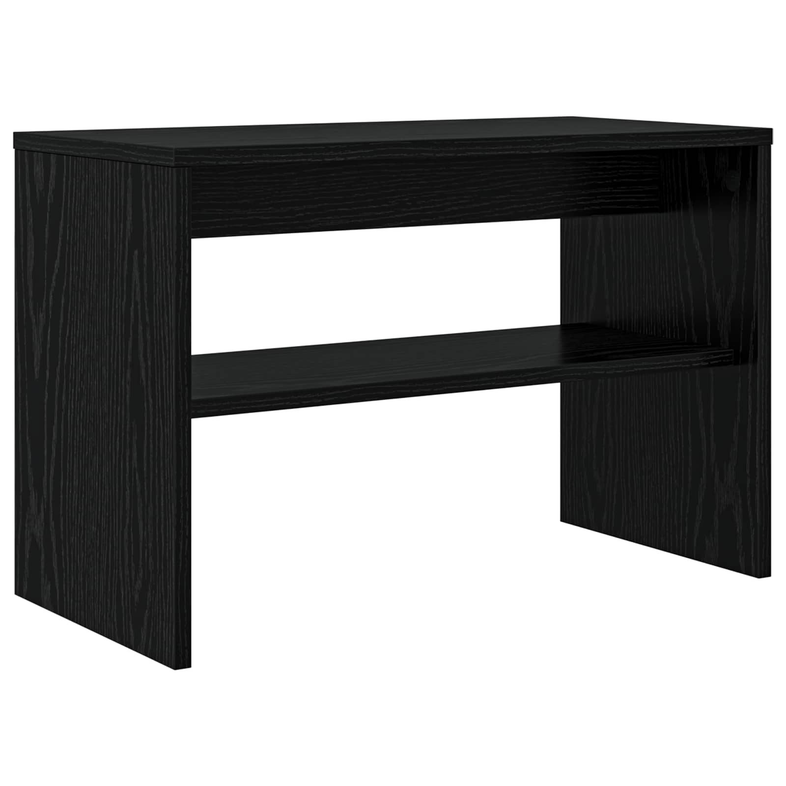 TV-kast Zwart Eiken 60 x 30 x 40 cm Bewerkt hout is nu te koop bij PeponiXL, paradijselijk wonen!