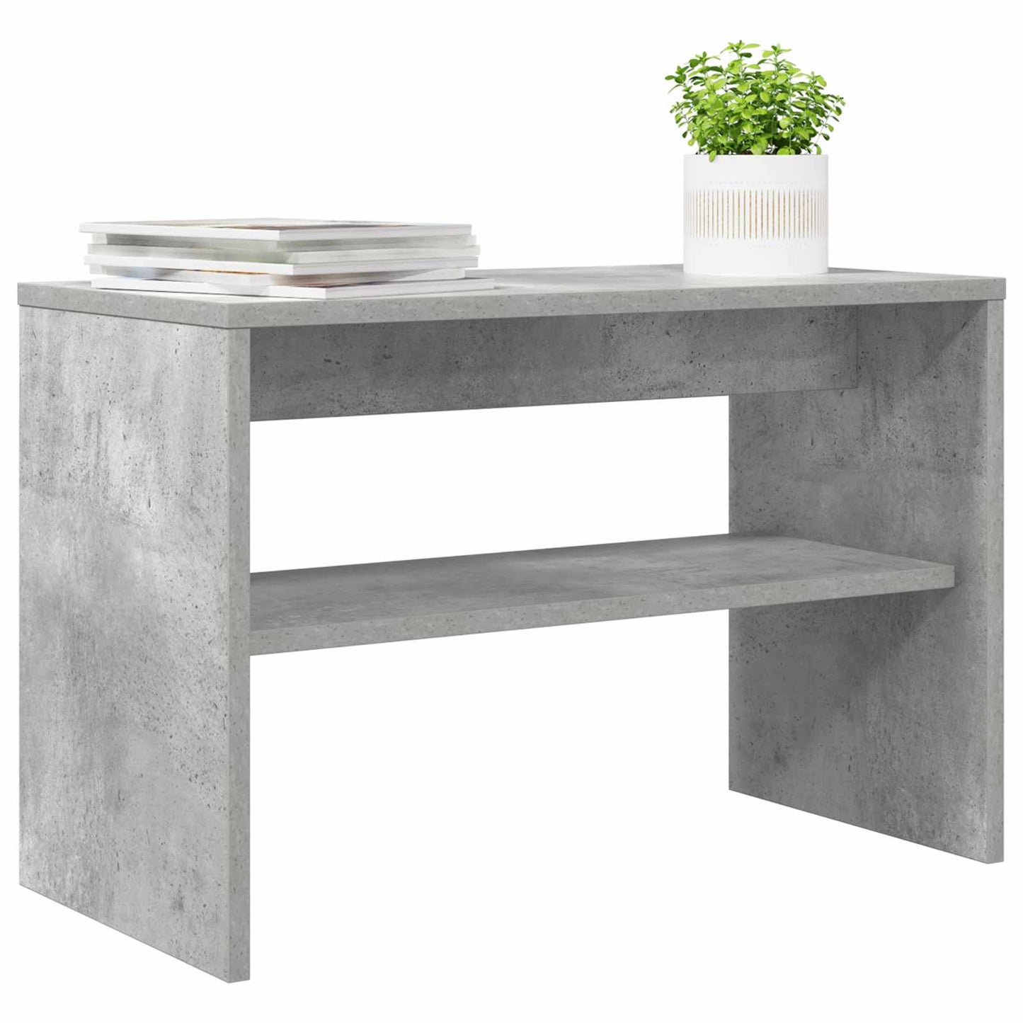TV-kast Beton Grijs 60 x 30 x 40 cm Bewerkt hout is nu te koop bij PeponiXL, paradijselijk wonen!