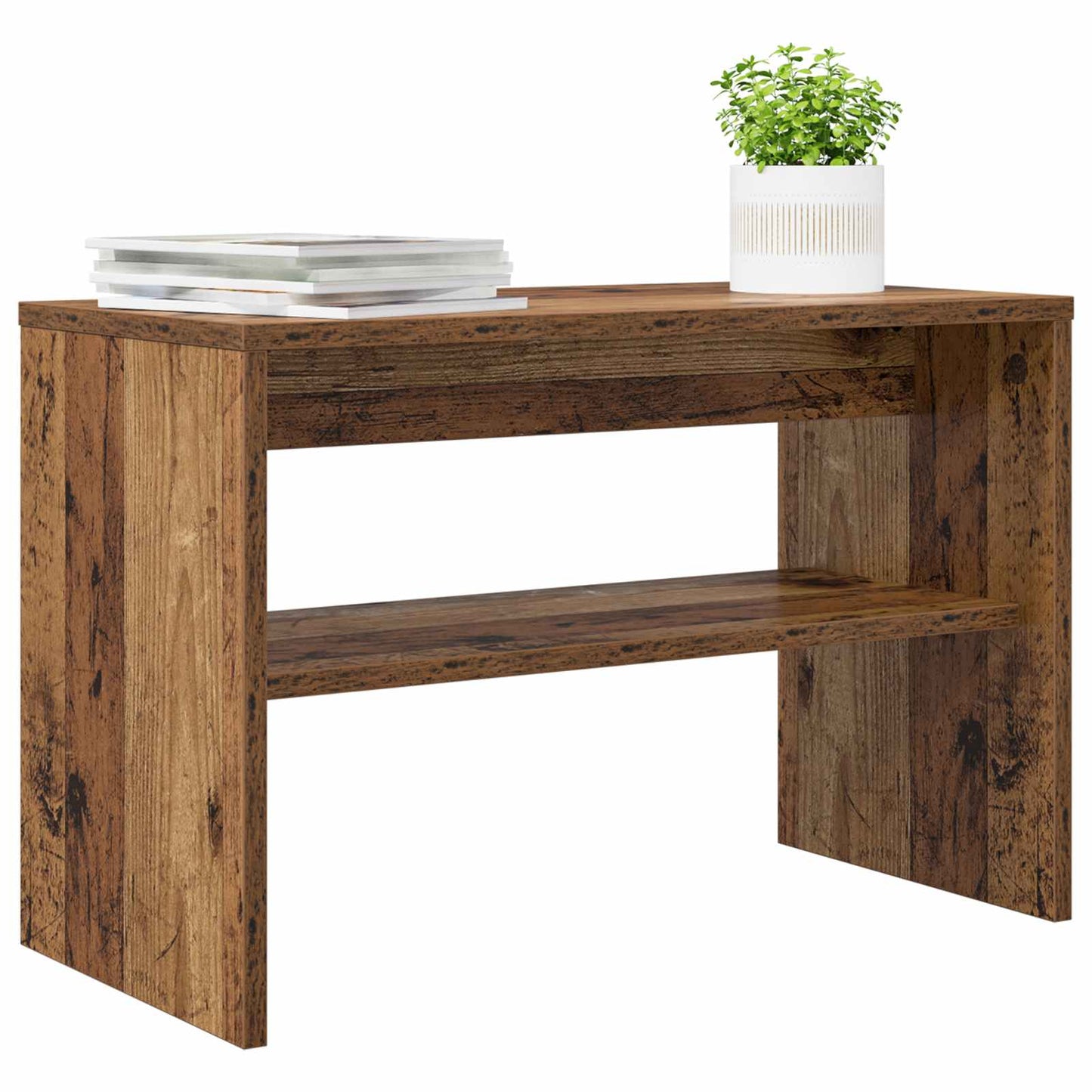 TV-kast Oudhout 60 x 30 x 40 cm Bewerkt hout is nu te koop bij PeponiXL, paradijselijk wonen!