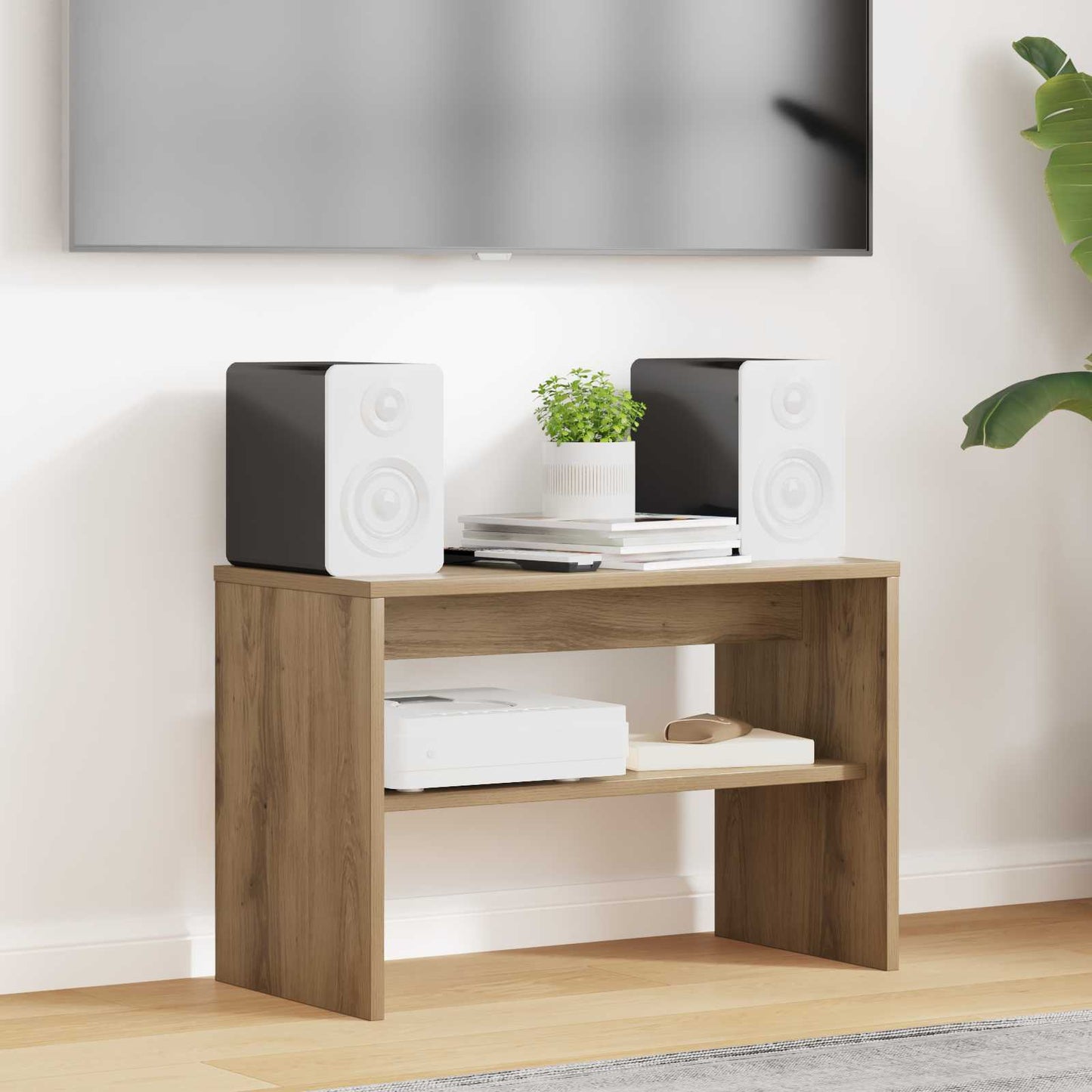 TV-kast Artisan Eiken 60 x 30 x 40 cm Bewerkt hout is nu te koop bij PeponiXL, paradijselijk wonen!
