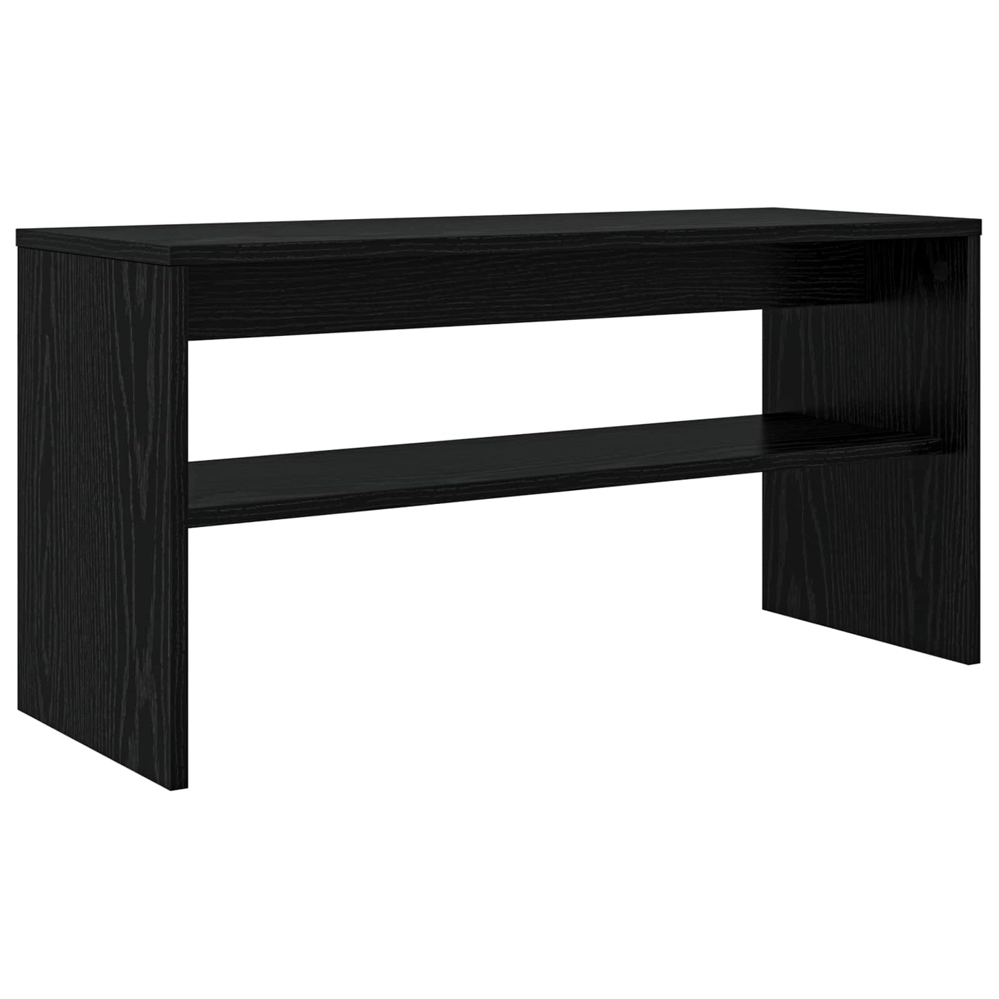 TV-kast Zwart Eiken 80 x 30 x 40 cm Bewerkt hout is nu te koop bij PeponiXL, paradijselijk wonen!