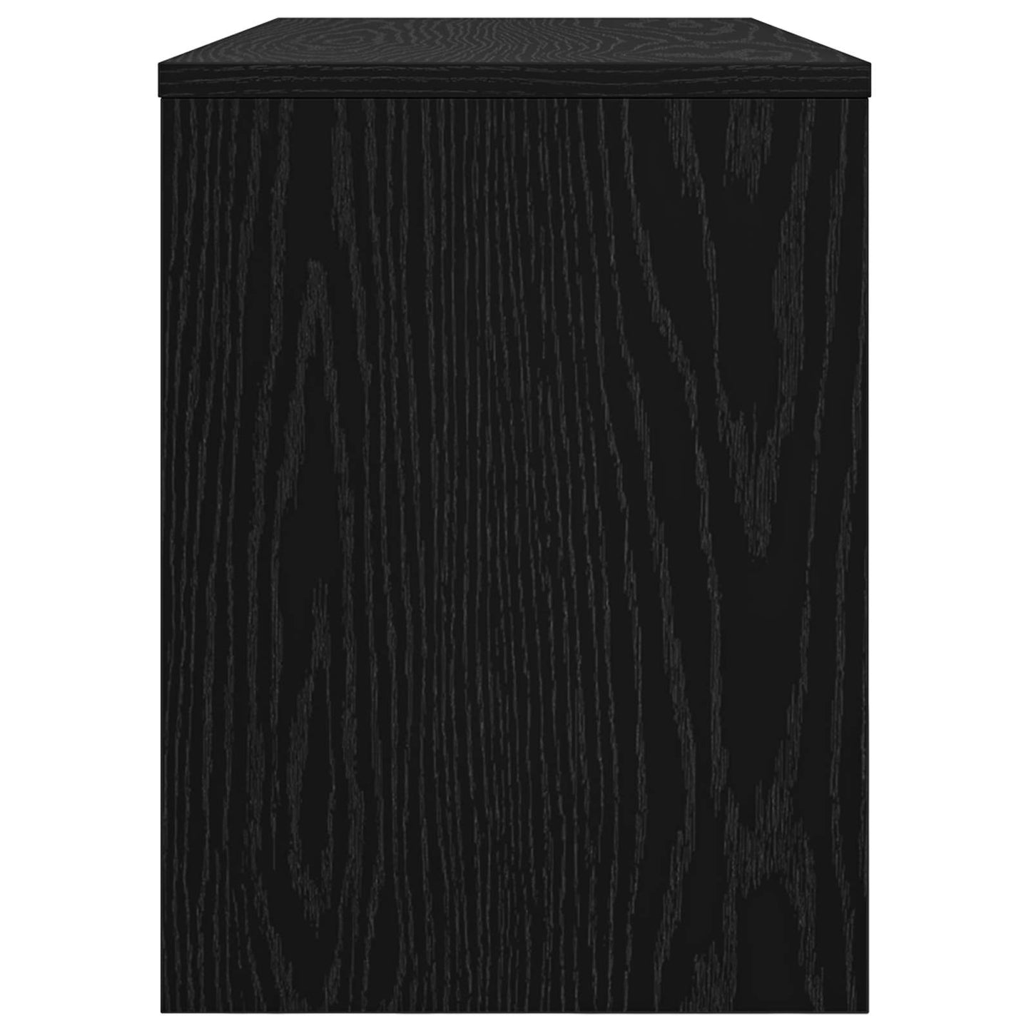 TV-kast Zwart Eiken 80 x 30 x 40 cm Bewerkt hout is nu te koop bij PeponiXL, paradijselijk wonen!