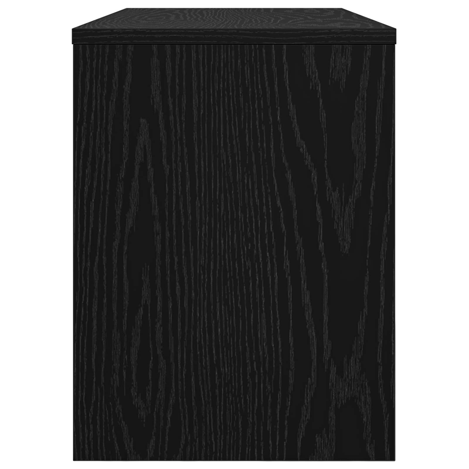 TV-kast Zwart Eiken 80 x 30 x 40 cm Bewerkt hout is nu te koop bij PeponiXL, paradijselijk wonen!