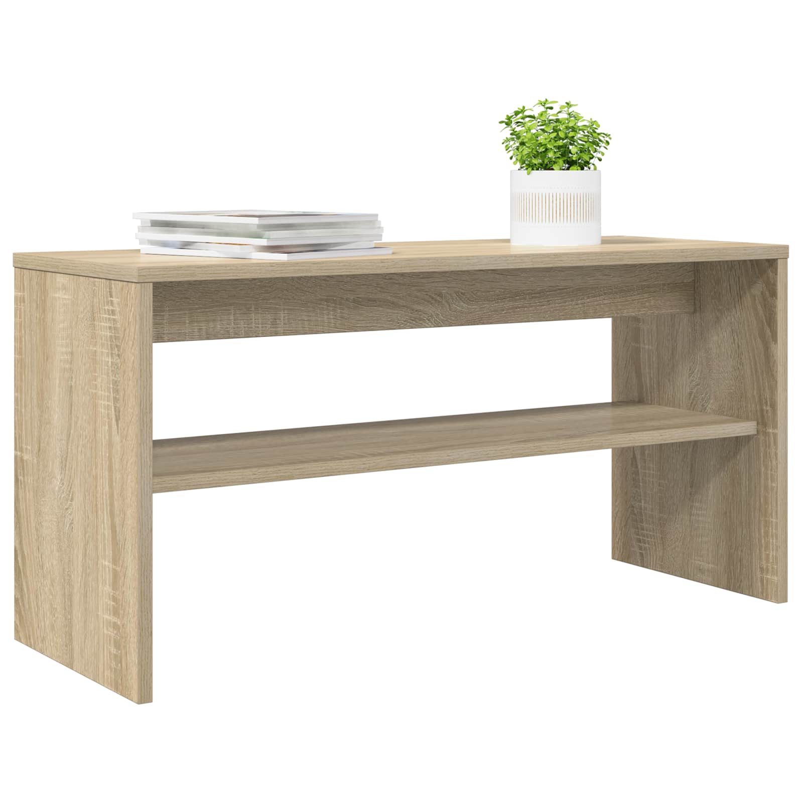 TV-kast Sonoma Eiken 80 x 30 x 40 cm Bewerkt hout is nu te koop bij PeponiXL, paradijselijk wonen!
