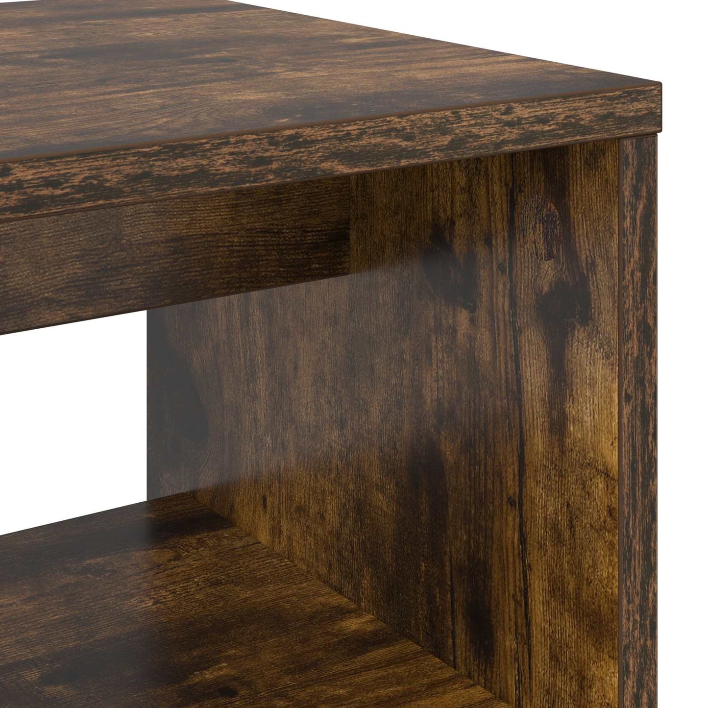 TV-kast Gerookt eiken 80 x 30 x 40 cm Bewerkt hout is nu te koop bij PeponiXL, paradijselijk wonen!