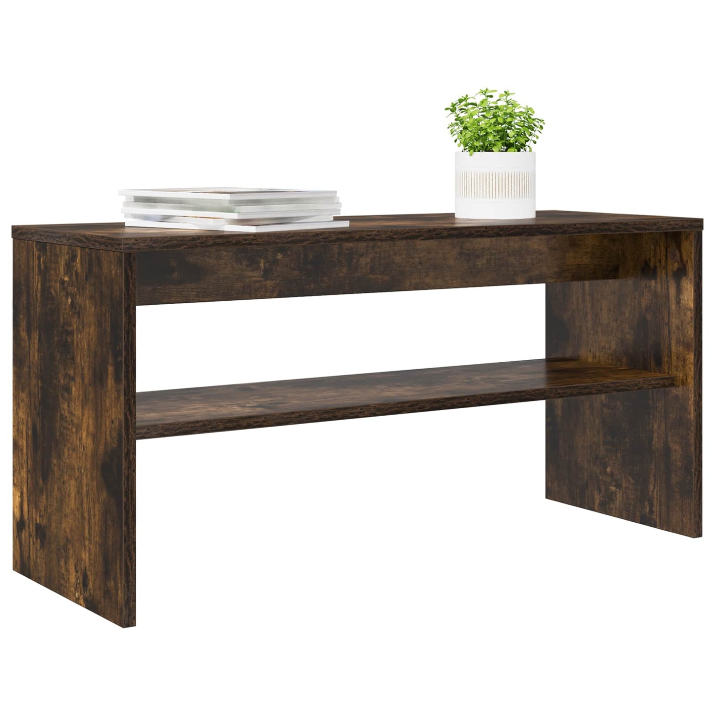TV-kast Gerookt eiken 80 x 30 x 40 cm Bewerkt hout is nu te koop bij PeponiXL, paradijselijk wonen!