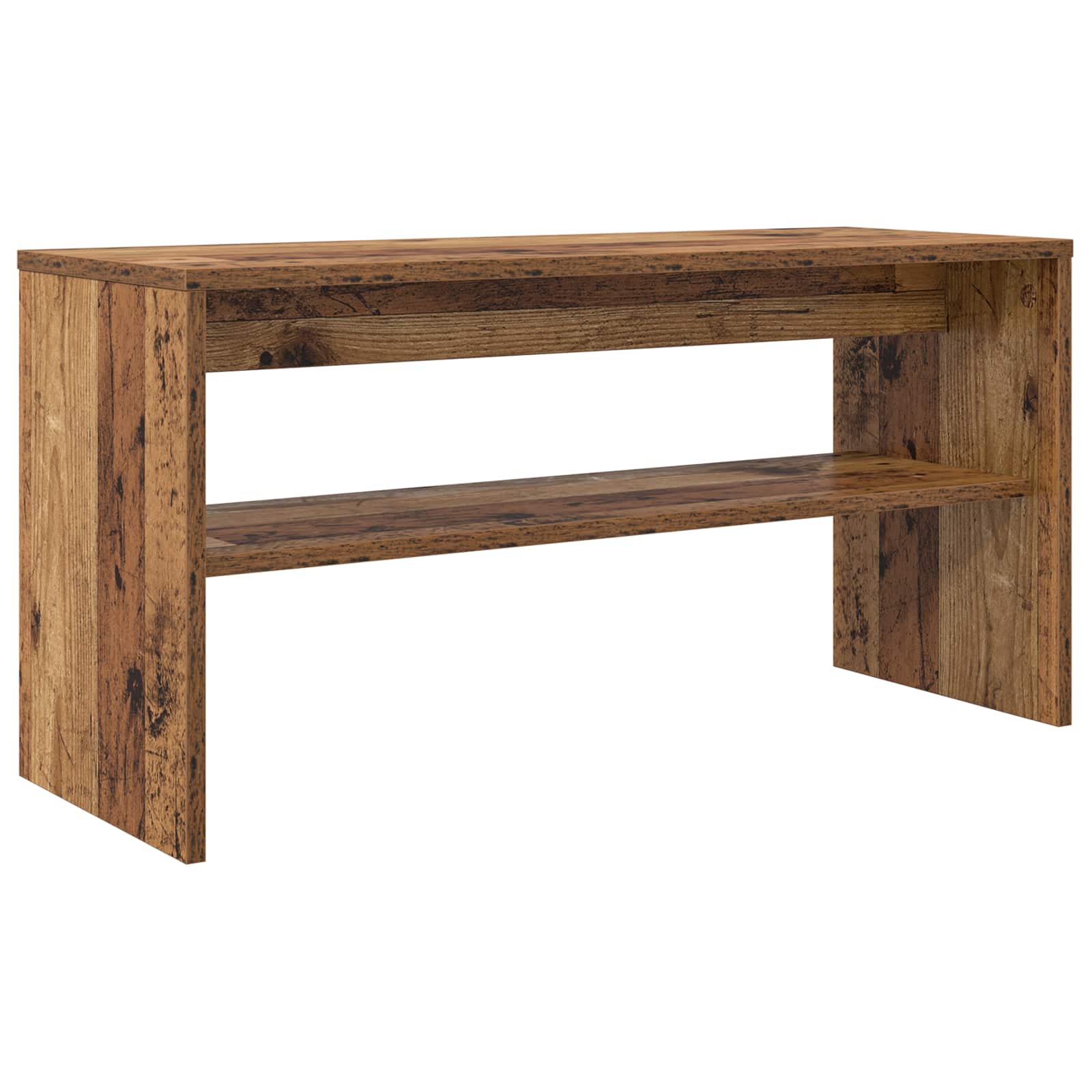 TV-kast Oudhout 80 x 30 x 40 cm Bewerkt hout is nu te koop bij PeponiXL, paradijselijk wonen!