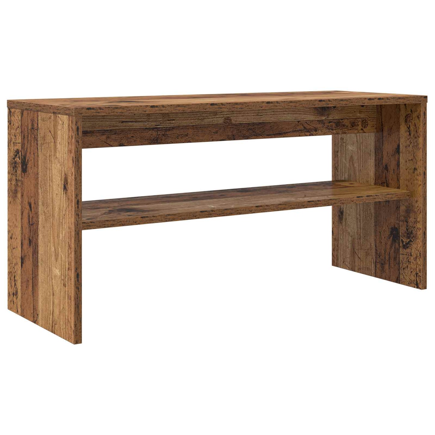 TV-kast Oudhout 80 x 30 x 40 cm Bewerkt hout is nu te koop bij PeponiXL, paradijselijk wonen!