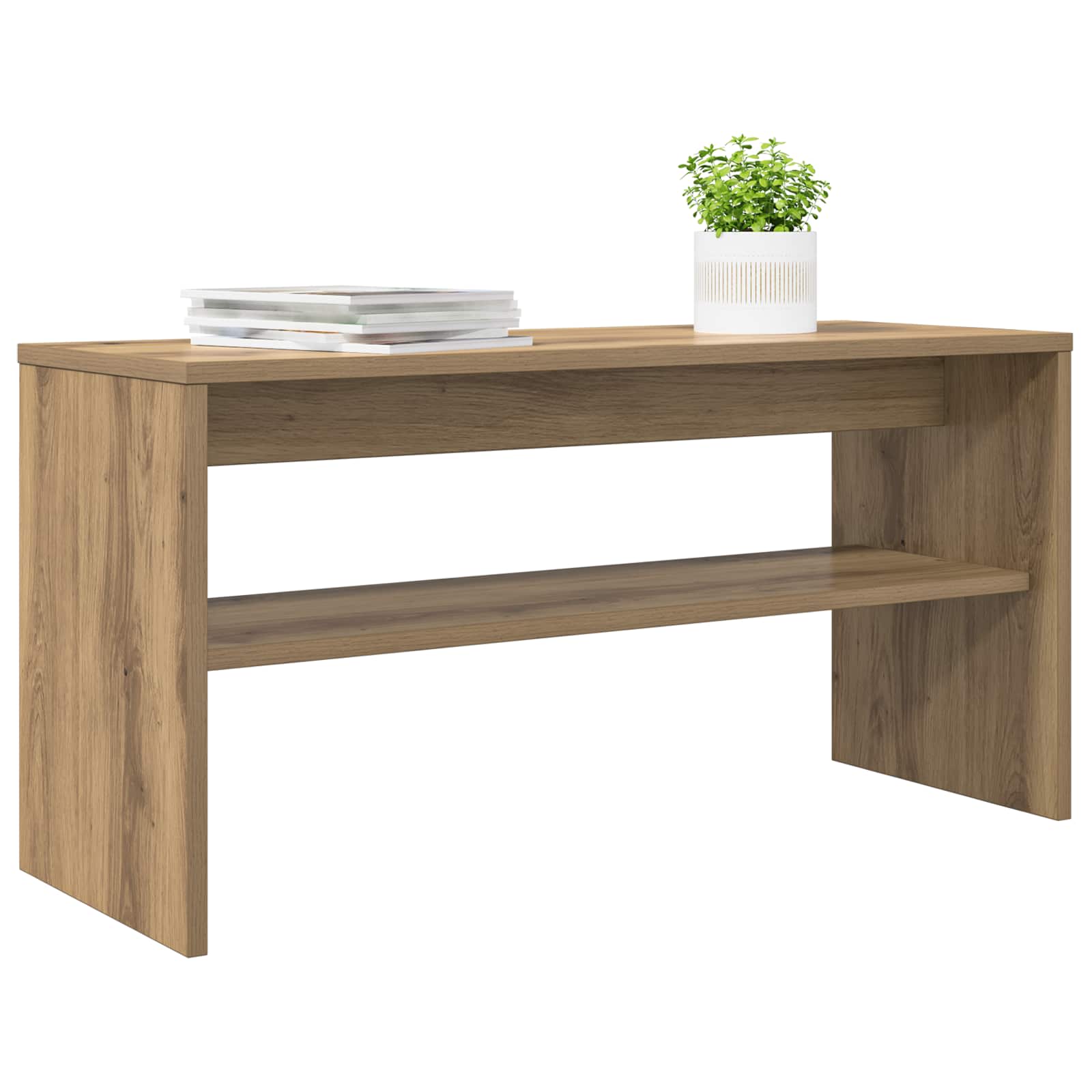 TV-kast Artisan Eiken 80 x 30 x 40 cm Bewerkt hout is nu te koop bij PeponiXL, paradijselijk wonen!