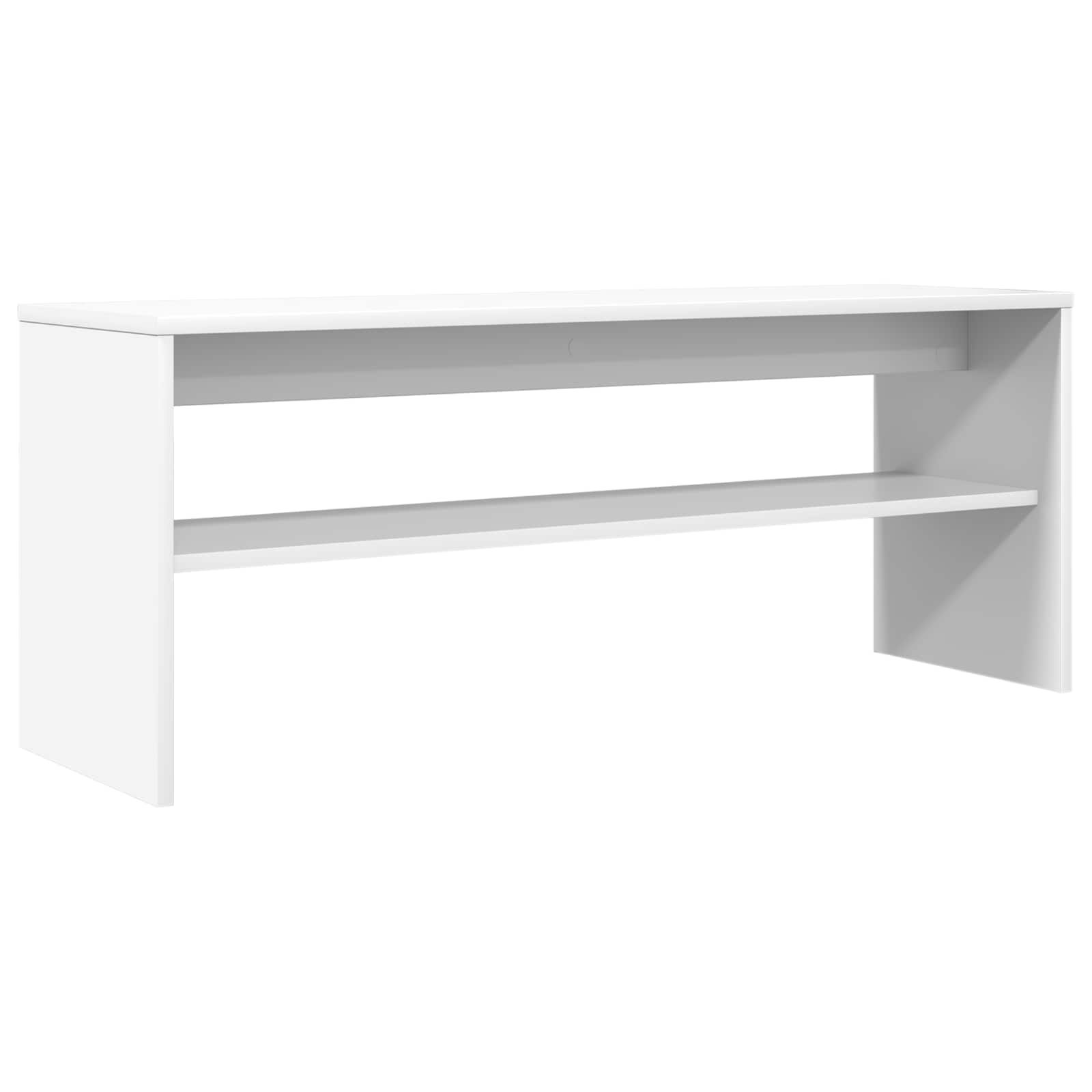 TV-kast Wit 100 x 30 x 40 cm Bewerkt hout is nu te koop bij PeponiXL, paradijselijk wonen!