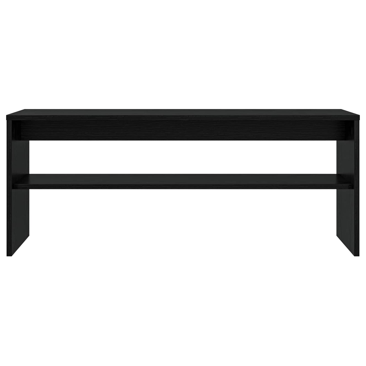 TV-kast Zwart Eiken 100 x 30 x 40 cm Bewerkt hout is nu te koop bij PeponiXL, paradijselijk wonen!