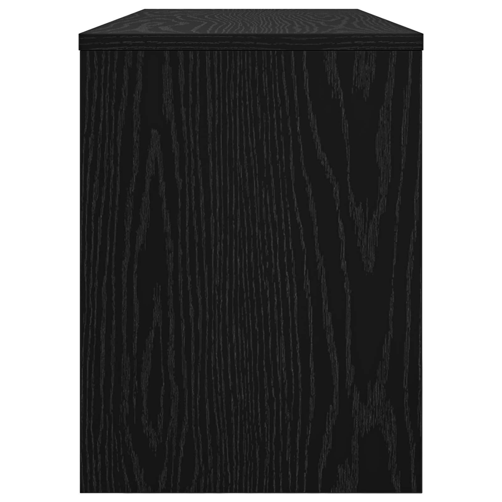 TV-kast Zwart Eiken 100 x 30 x 40 cm Bewerkt hout is nu te koop bij PeponiXL, paradijselijk wonen!