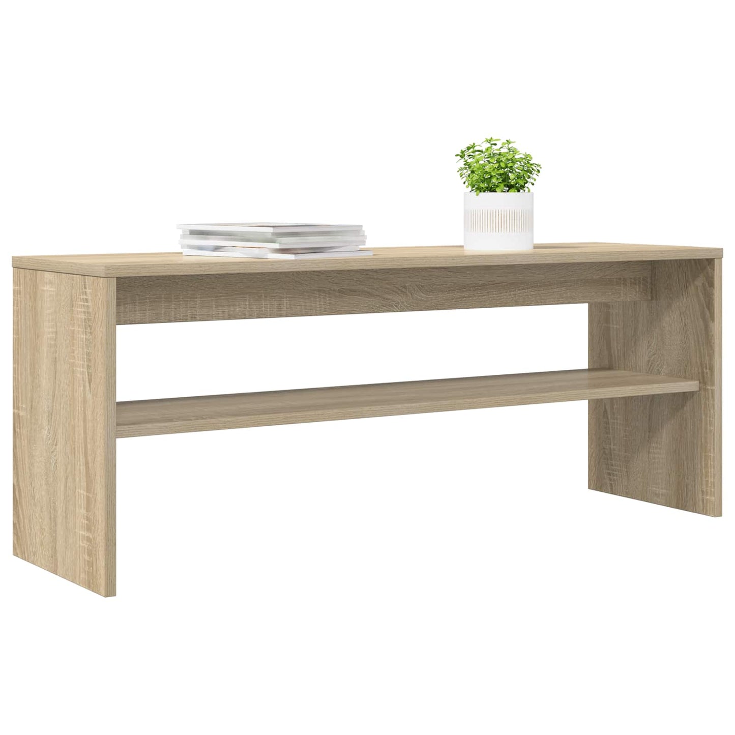 TV-kast Sonoma Eiken 100 x 30 x 40 cm Bewerkt hout is nu te koop bij PeponiXL, paradijselijk wonen!