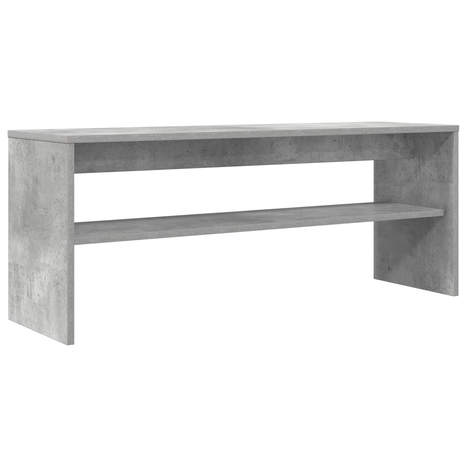 TV-kast Beton Grijs 100 x 30 x 40 cm Bewerkt hout is nu te koop bij PeponiXL, paradijselijk wonen!