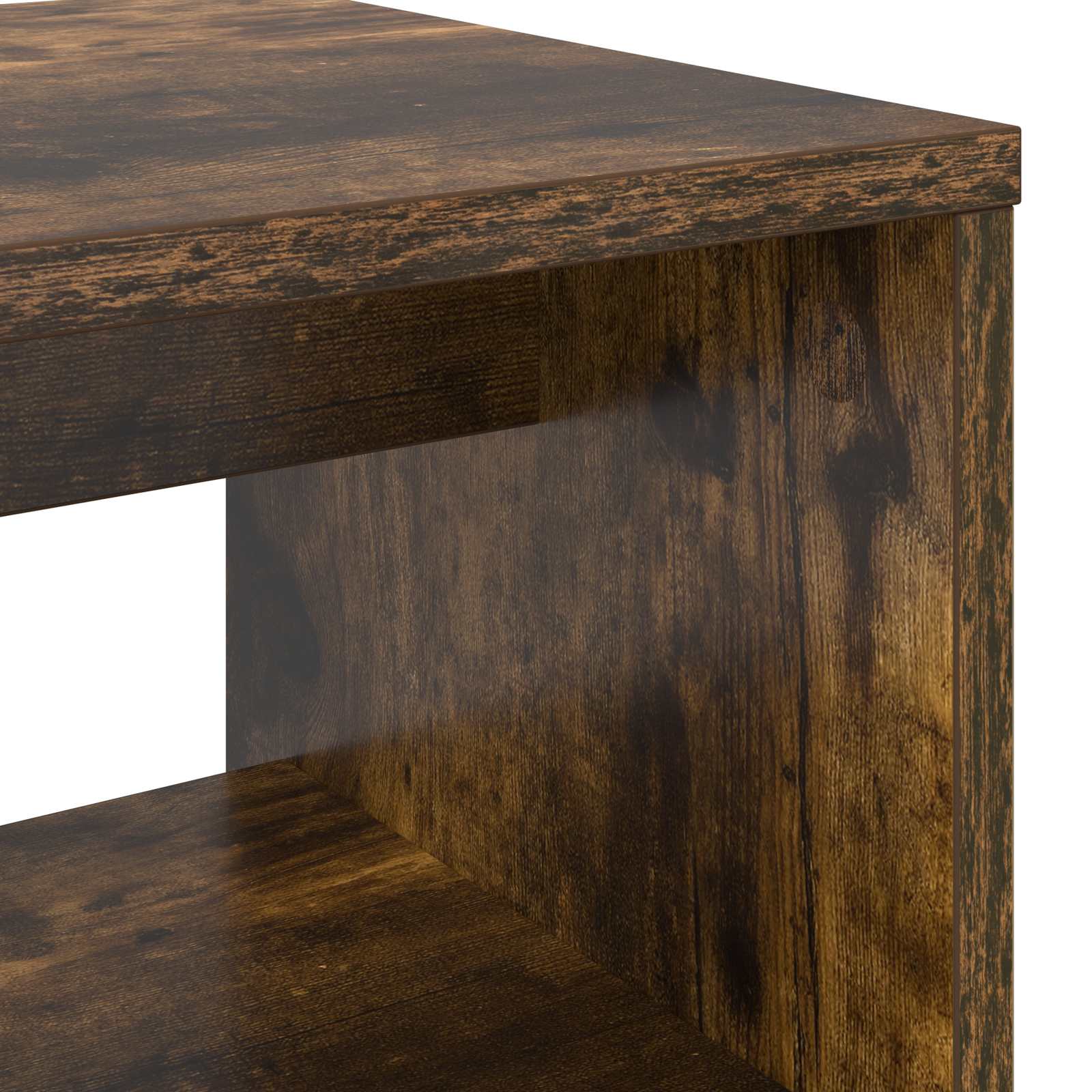 TV-kast Gerookt eiken 100 x 30 x 40 cm Bewerkt hout is nu te koop bij PeponiXL, paradijselijk wonen!