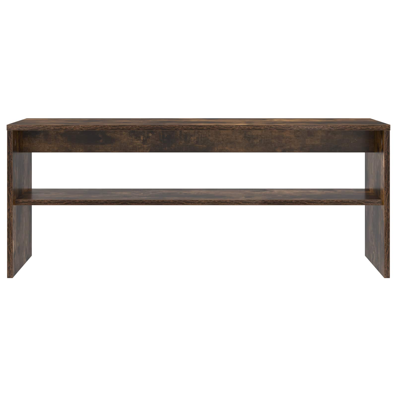 TV-kast Gerookt eiken 100 x 30 x 40 cm Bewerkt hout is nu te koop bij PeponiXL, paradijselijk wonen!