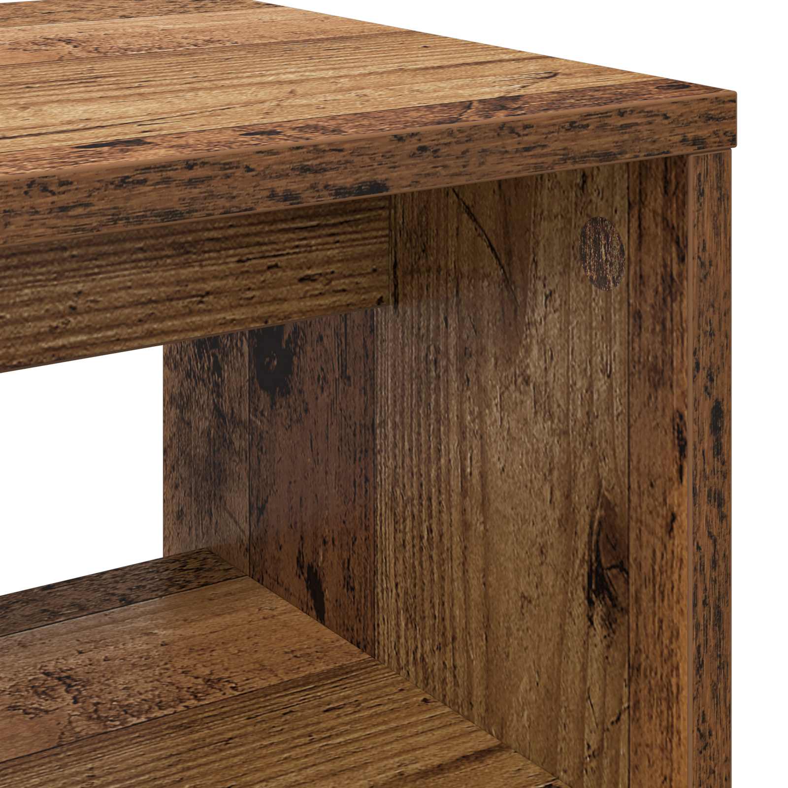 TV-kast Oudhout 100 x 30 x 40 cm Bewerkt hout is nu te koop bij PeponiXL, paradijselijk wonen!