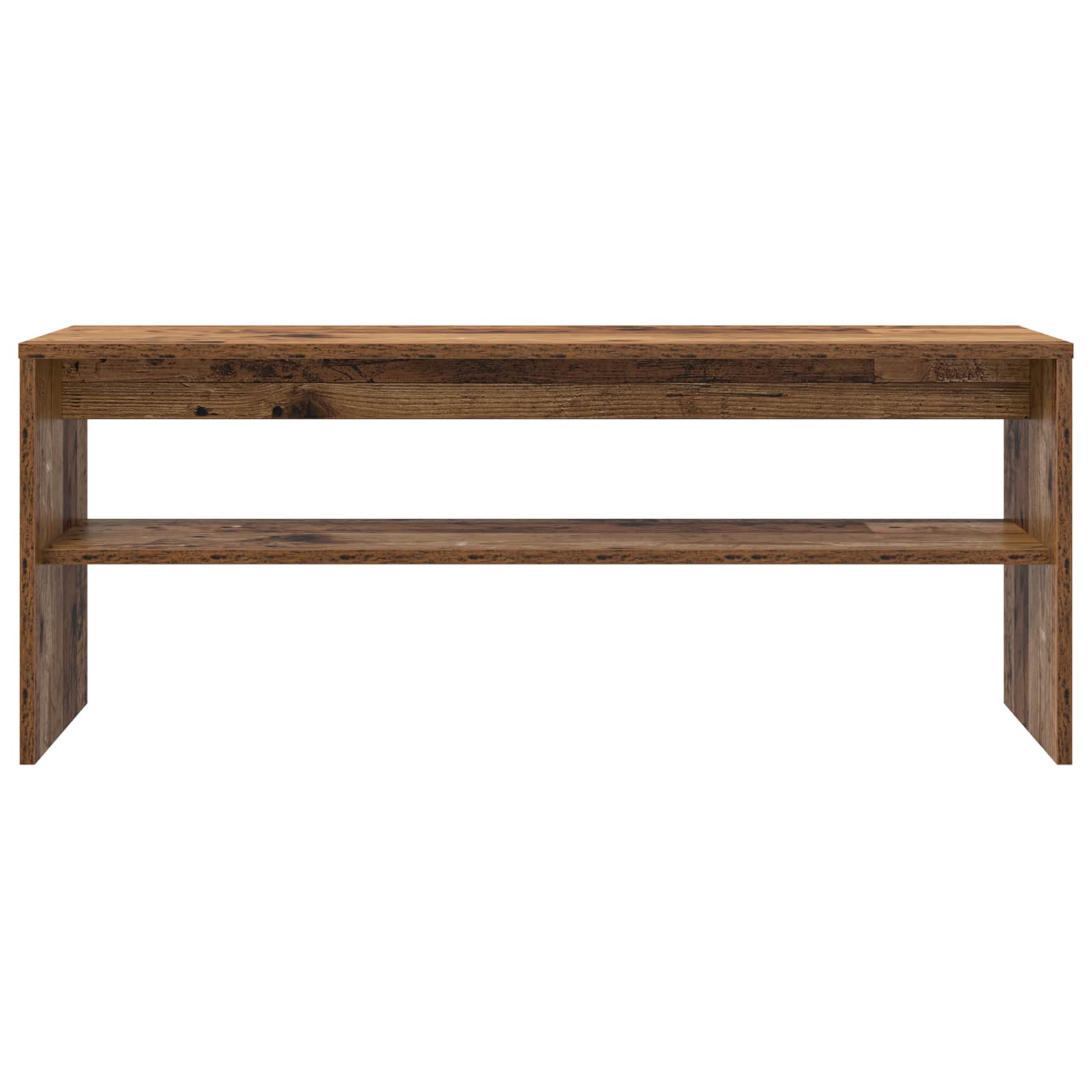 TV-kast Oudhout 100 x 30 x 40 cm Bewerkt hout is nu te koop bij PeponiXL, paradijselijk wonen!