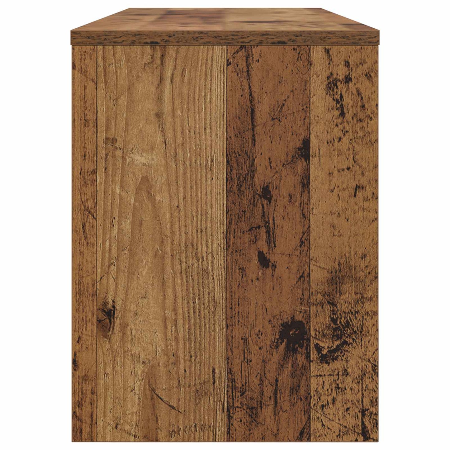 TV-kast Oudhout 100 x 30 x 40 cm Bewerkt hout is nu te koop bij PeponiXL, paradijselijk wonen!
