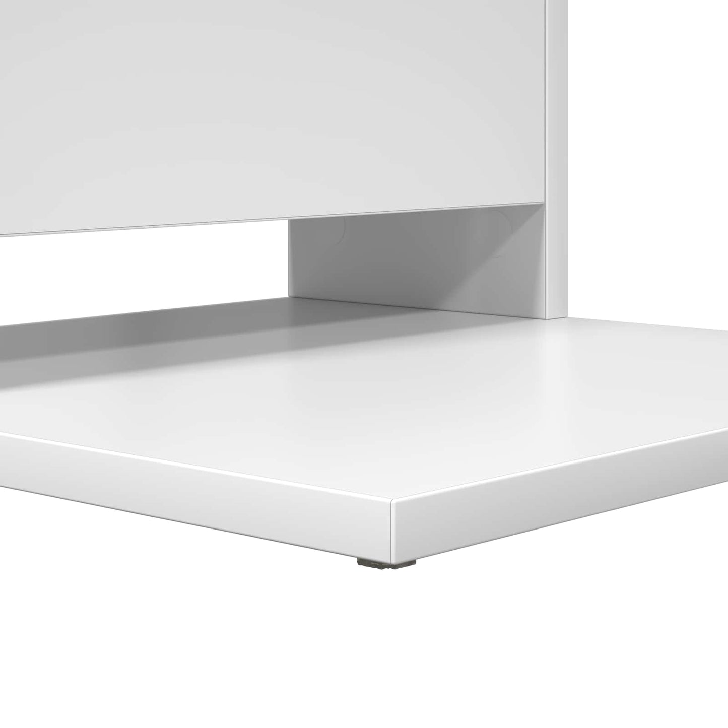 Bijzettafel Wit 40 x 35 x 60,5 cm Bewerkt hout is nu te koop bij PeponiXL, paradijselijk wonen!