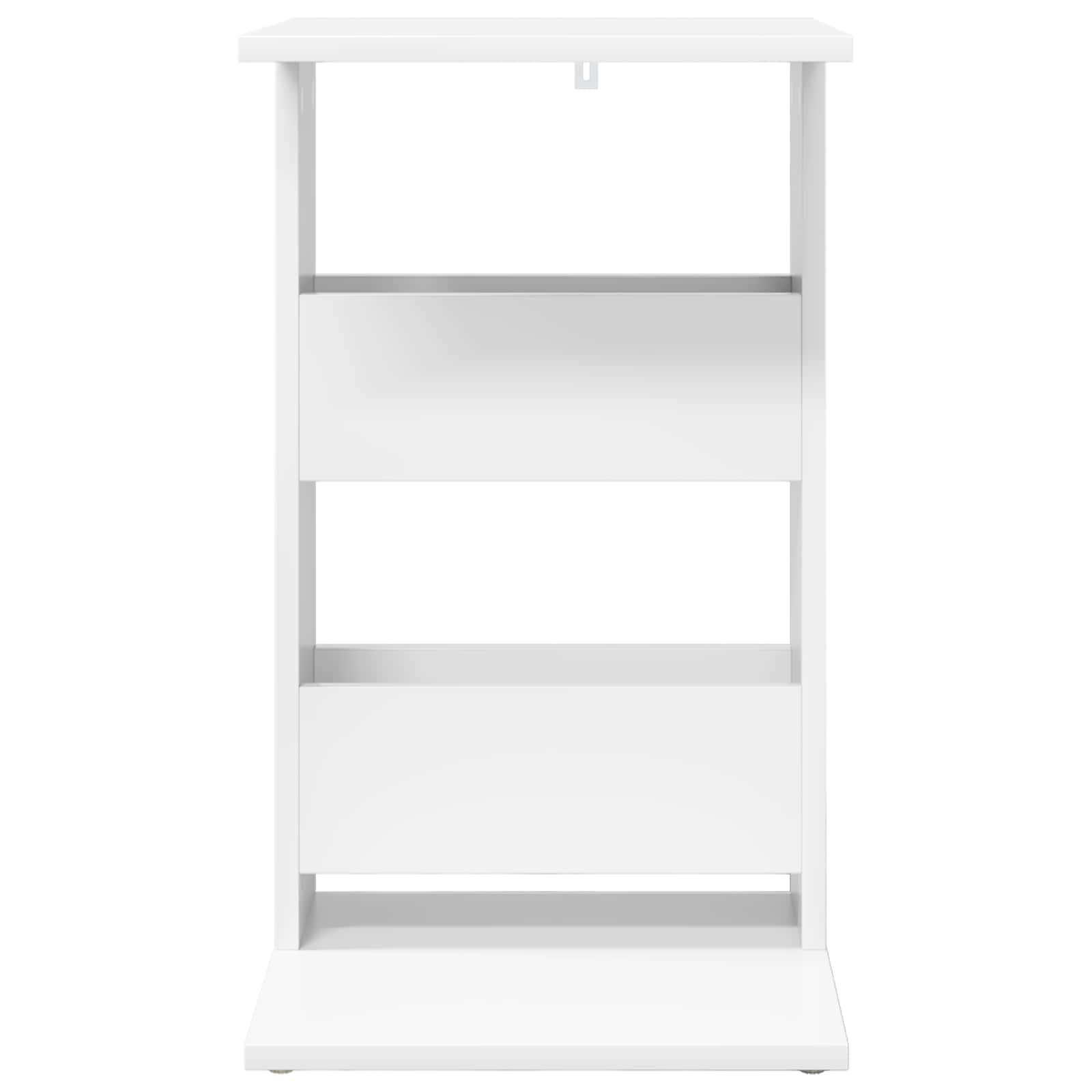 Bijzettafel Wit 40 x 35 x 60,5 cm Bewerkt hout is nu te koop bij PeponiXL, paradijselijk wonen!