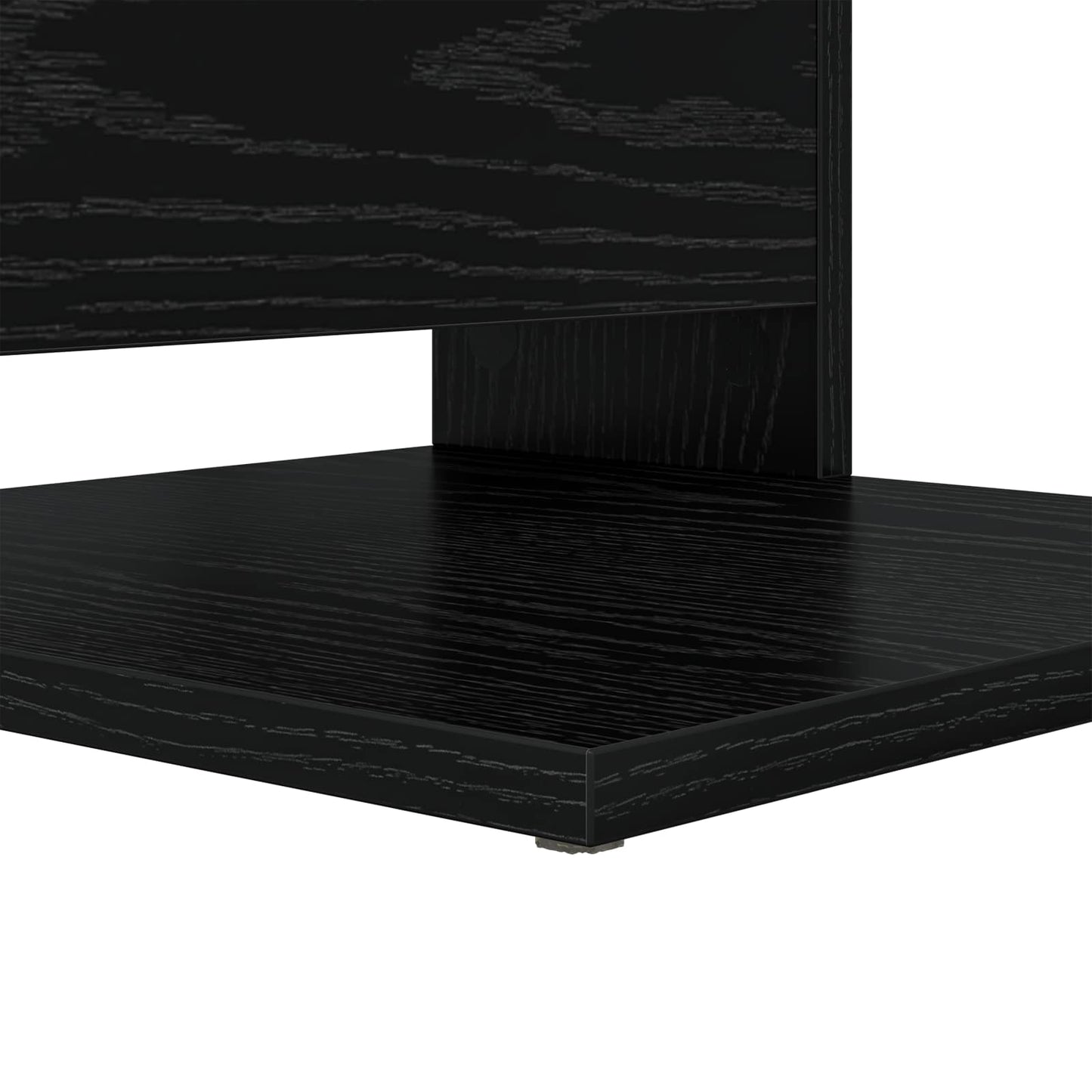 Bijzettafel Zwart Eiken 40 x 35 x 60,5 cm Bewerkt hout is nu te koop bij PeponiXL, paradijselijk wonen!