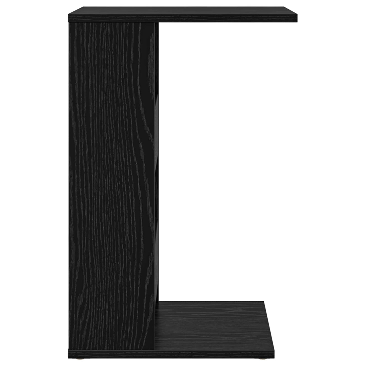Bijzettafel Zwart Eiken 40 x 35 x 60,5 cm Bewerkt hout is nu te koop bij PeponiXL, paradijselijk wonen!
