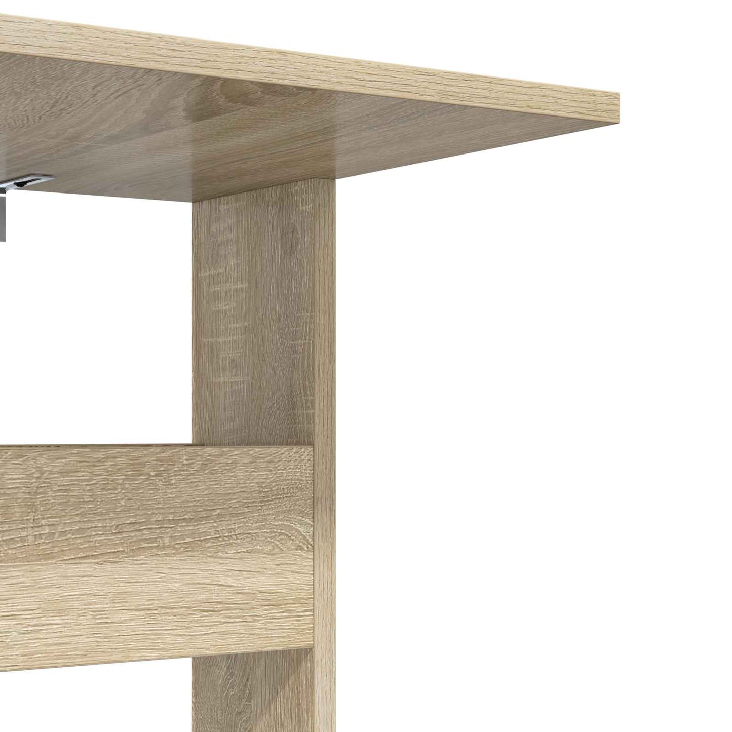 Bijzettafel Sonoma Eiken 40 x 35 x 60,5 cm Bewerkt hout is nu te koop bij PeponiXL, paradijselijk wonen!