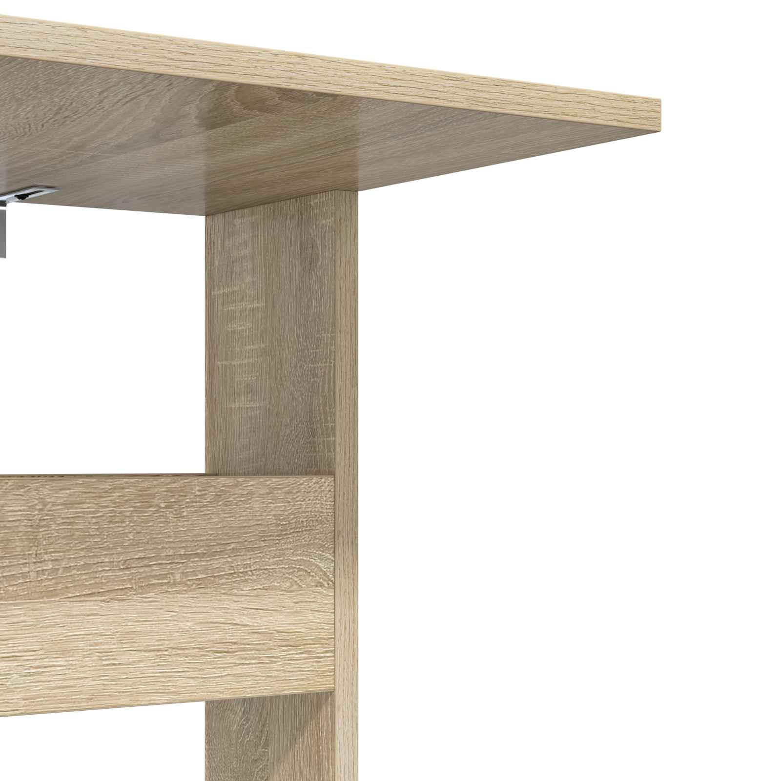 Bijzettafel Sonoma Eiken 40 x 35 x 60,5 cm Bewerkt hout is nu te koop bij PeponiXL, paradijselijk wonen!