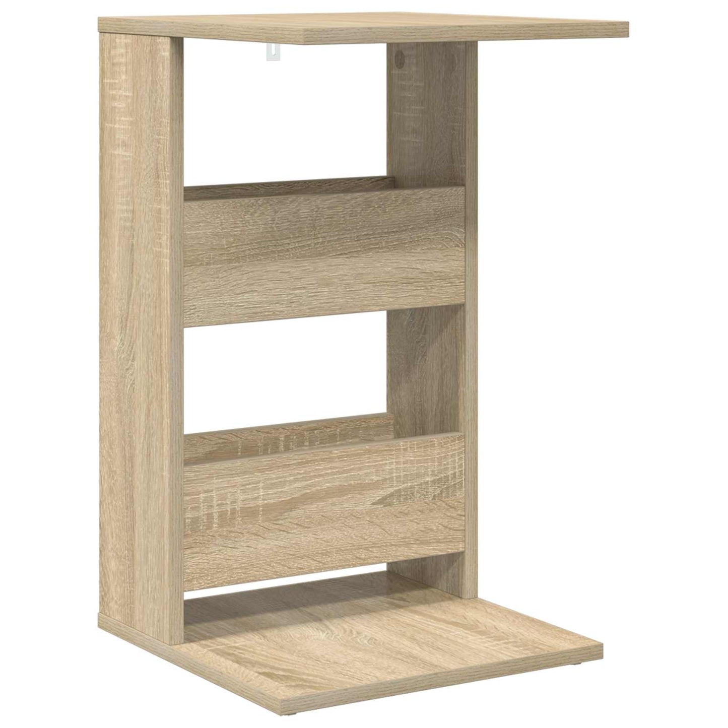 Bijzettafel Sonoma Eiken 40 x 35 x 60,5 cm Bewerkt hout is nu te koop bij PeponiXL, paradijselijk wonen!
