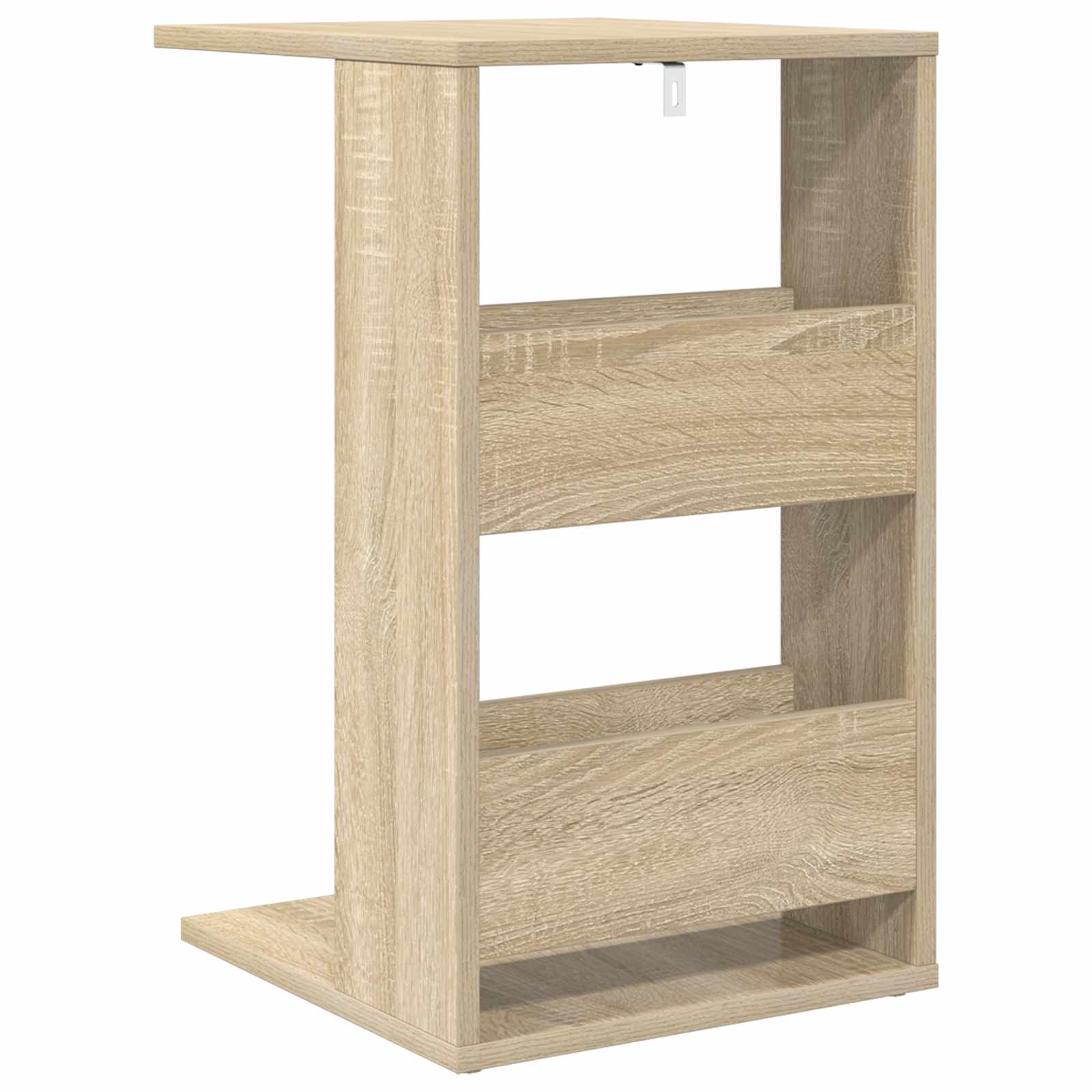 Bijzettafel Sonoma Eiken 40 x 35 x 60,5 cm Bewerkt hout is nu te koop bij PeponiXL, paradijselijk wonen!