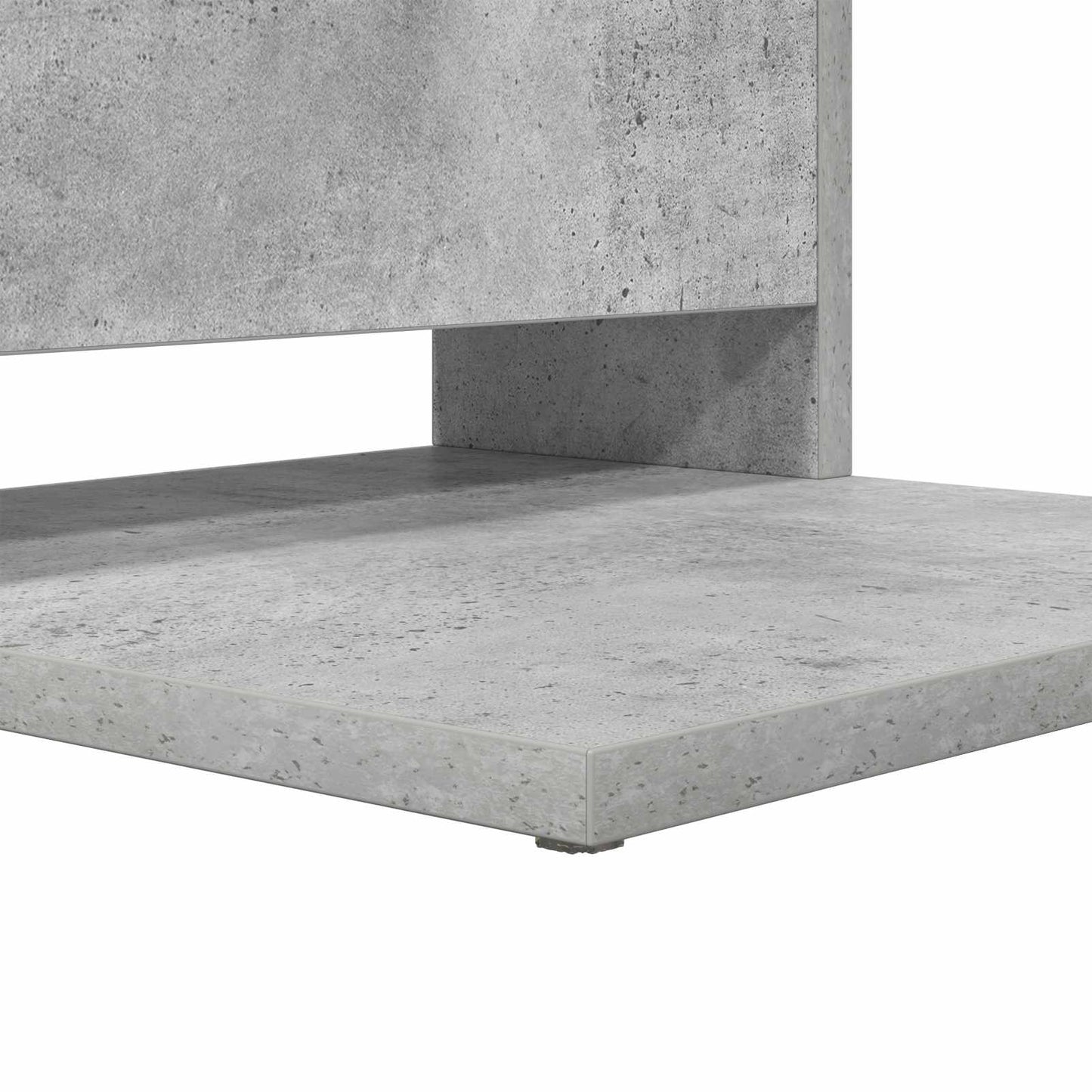 Bijzettafel Beton Grijs 40 x 35 x 60,5 cm Bewerkt hout is nu te koop bij PeponiXL, paradijselijk wonen!