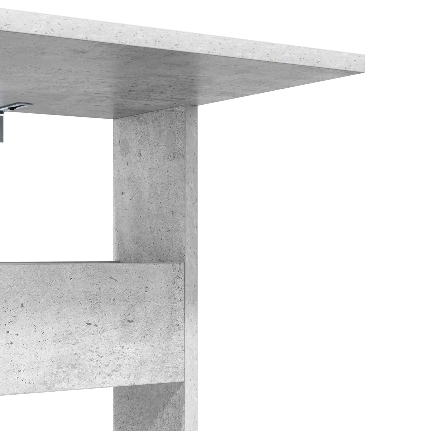 Bijzettafel Beton Grijs 40 x 35 x 60,5 cm Bewerkt hout is nu te koop bij PeponiXL, paradijselijk wonen!