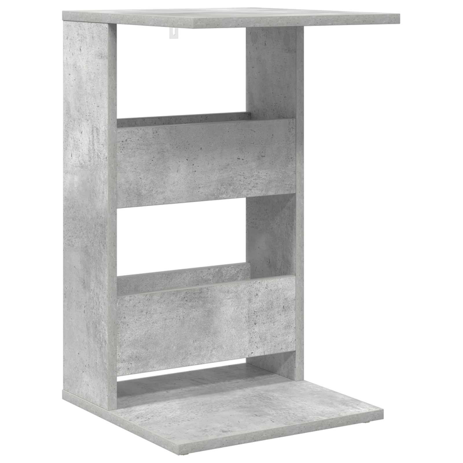 Bijzettafel Beton Grijs 40 x 35 x 60,5 cm Bewerkt hout is nu te koop bij PeponiXL, paradijselijk wonen!
