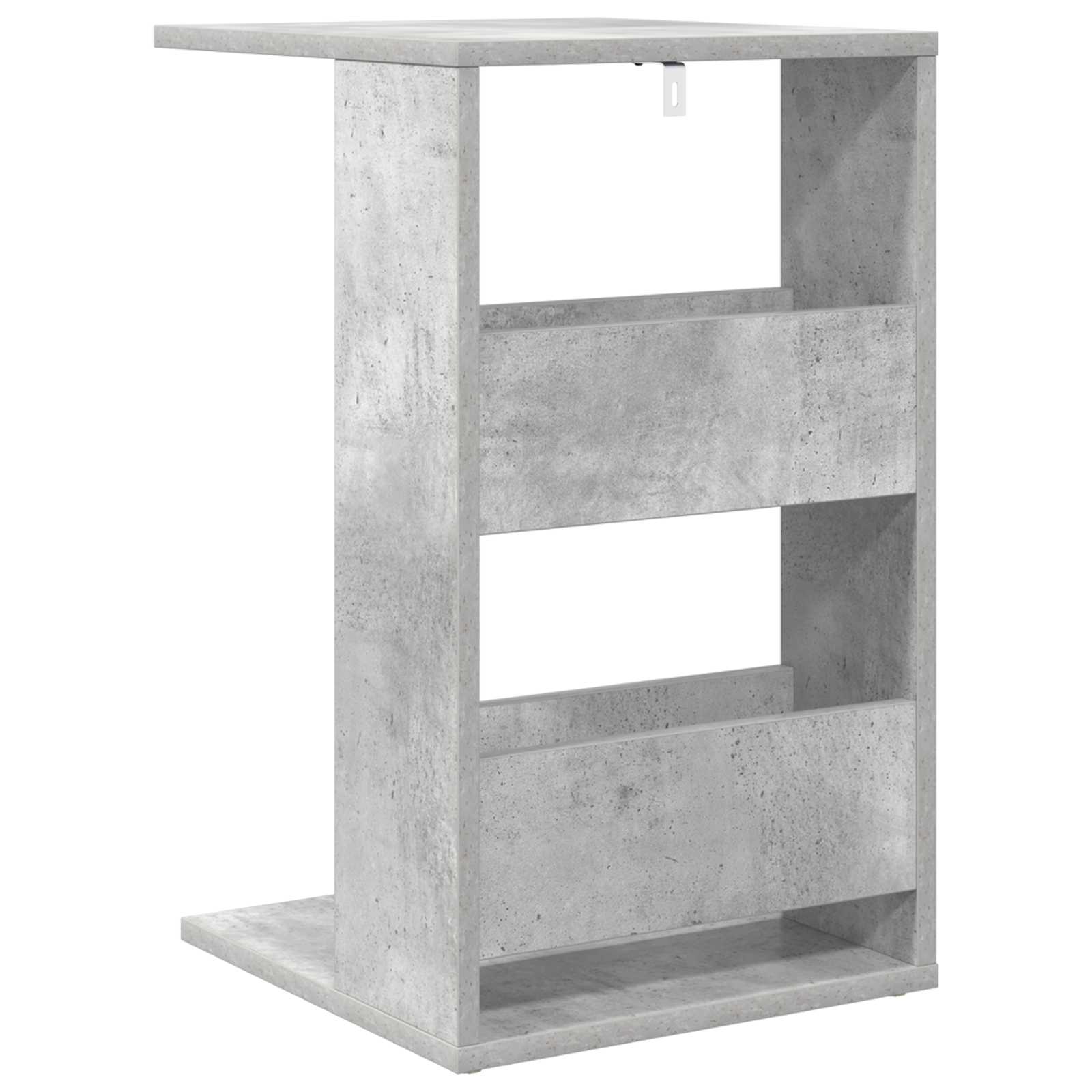 Bijzettafel Beton Grijs 40 x 35 x 60,5 cm Bewerkt hout is nu te koop bij PeponiXL, paradijselijk wonen!