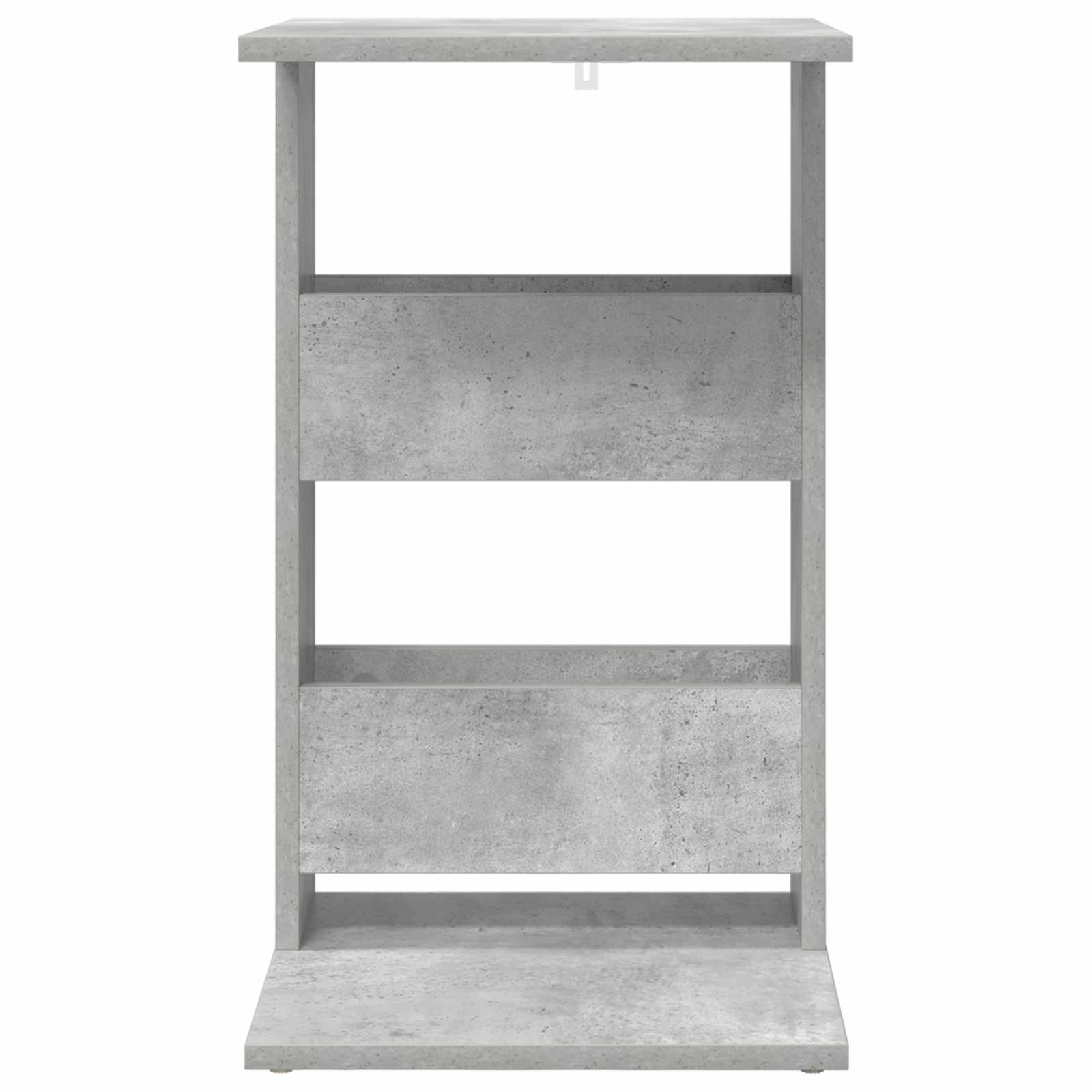 Bijzettafel Beton Grijs 40 x 35 x 60,5 cm Bewerkt hout is nu te koop bij PeponiXL, paradijselijk wonen!