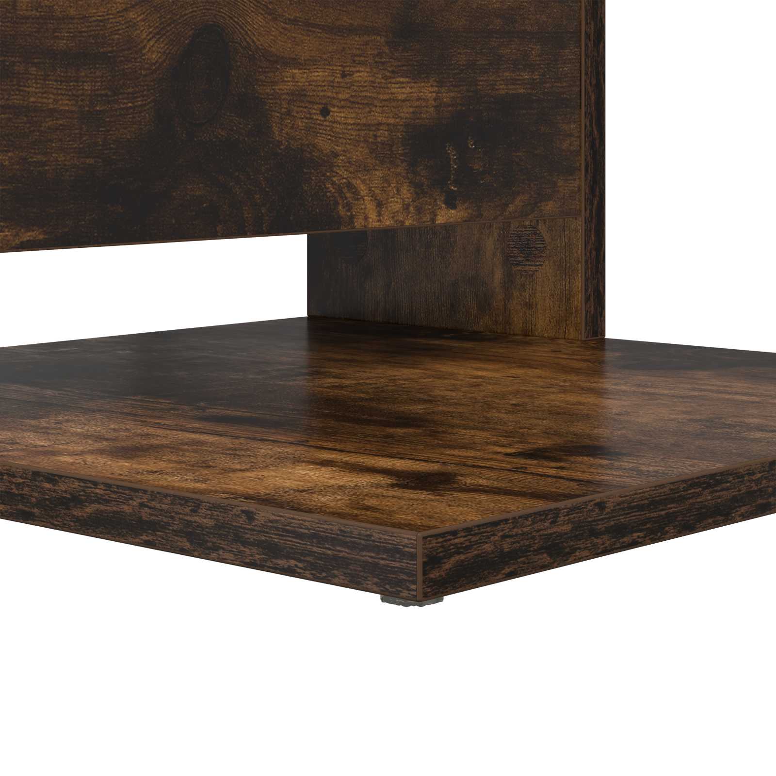 Bijzettafel Gerookt eiken 40 x 35 x 60,5 cm Bewerkt hout is nu te koop bij PeponiXL, paradijselijk wonen!