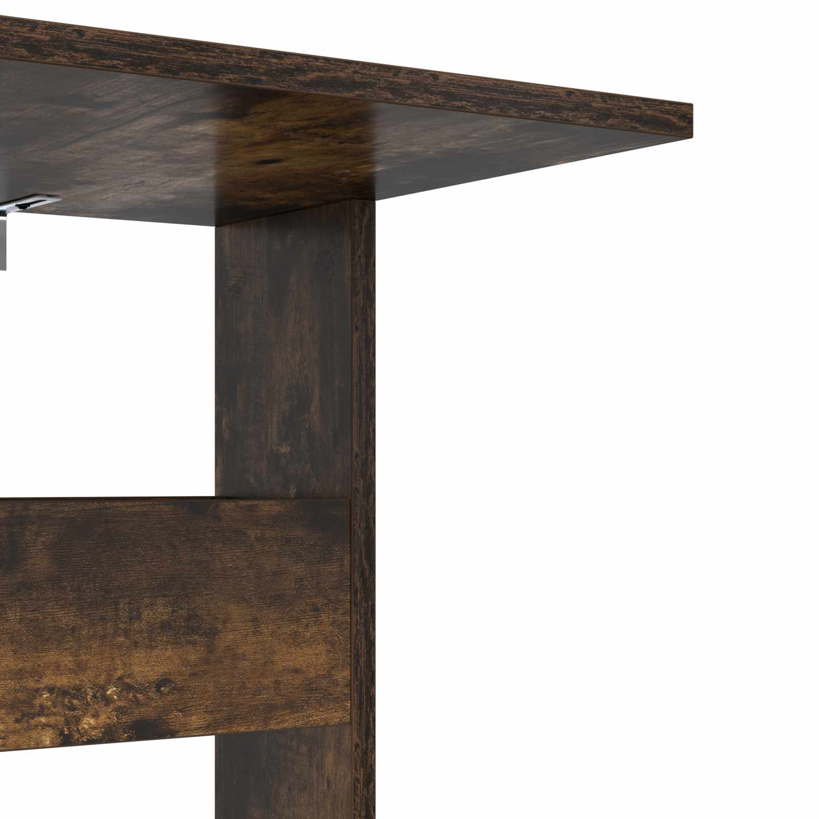 Bijzettafel Gerookt eiken 40 x 35 x 60,5 cm Bewerkt hout is nu te koop bij PeponiXL, paradijselijk wonen!