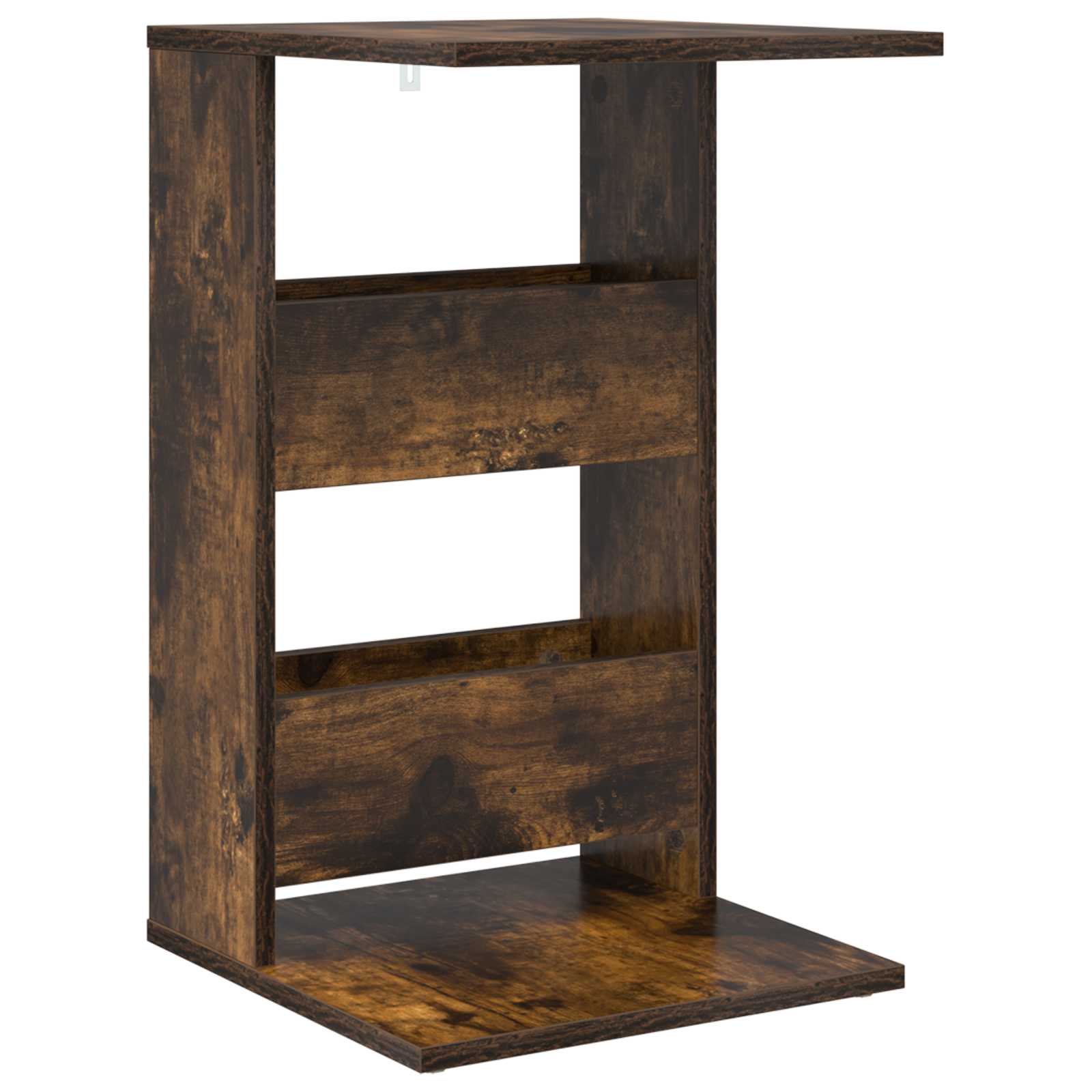Bijzettafel Gerookt eiken 40 x 35 x 60,5 cm Bewerkt hout is nu te koop bij PeponiXL, paradijselijk wonen!