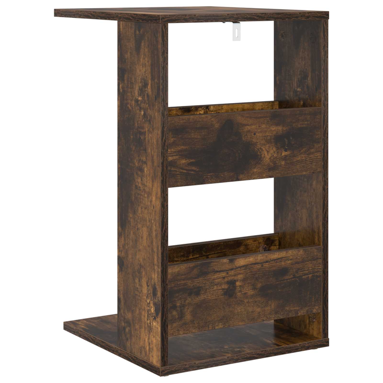 Bijzettafel Gerookt eiken 40 x 35 x 60,5 cm Bewerkt hout is nu te koop bij PeponiXL, paradijselijk wonen!