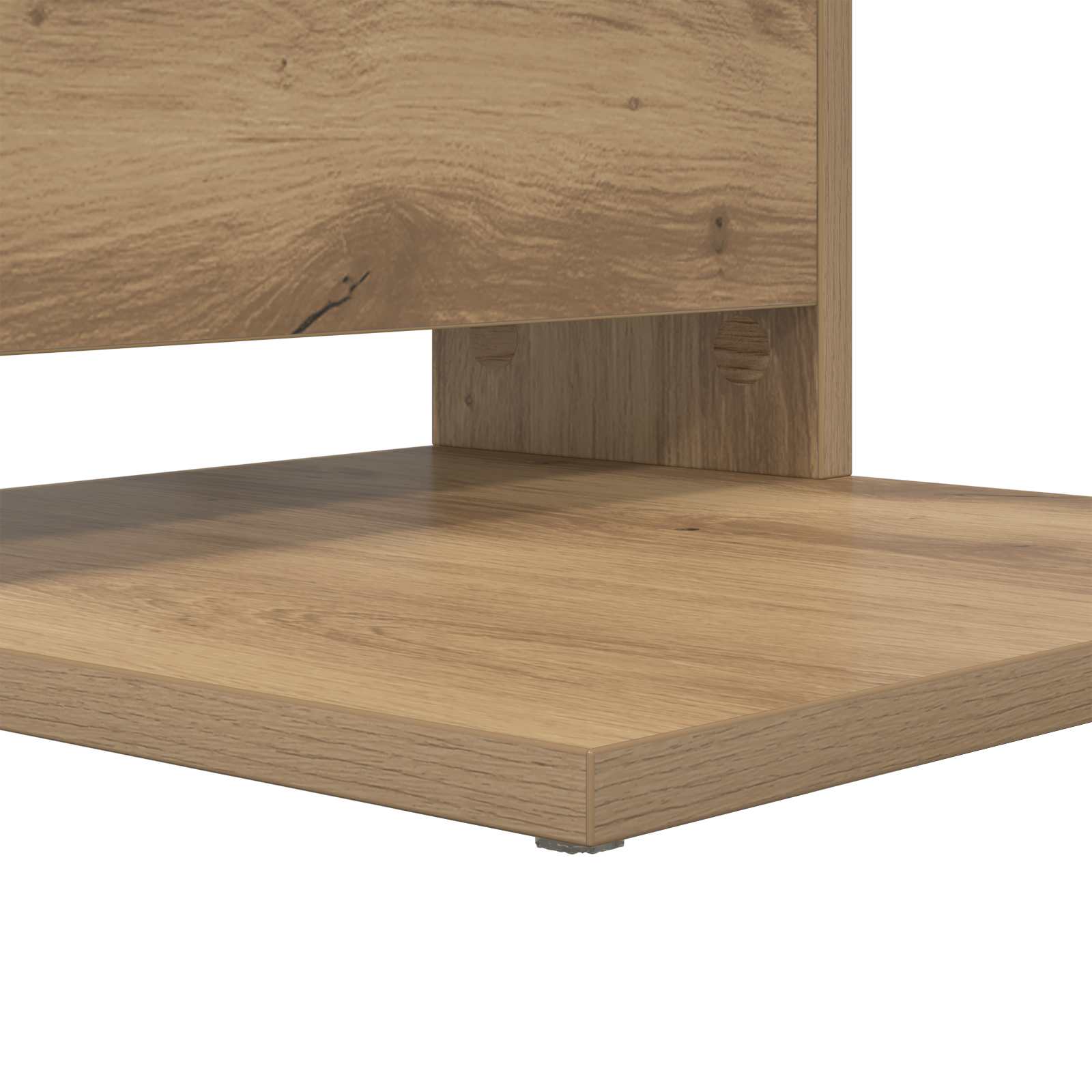 Bijzettafel Artisan Eiken 40 x 35 x 60,5 cm Bewerkt hout is nu te koop bij PeponiXL, paradijselijk wonen!