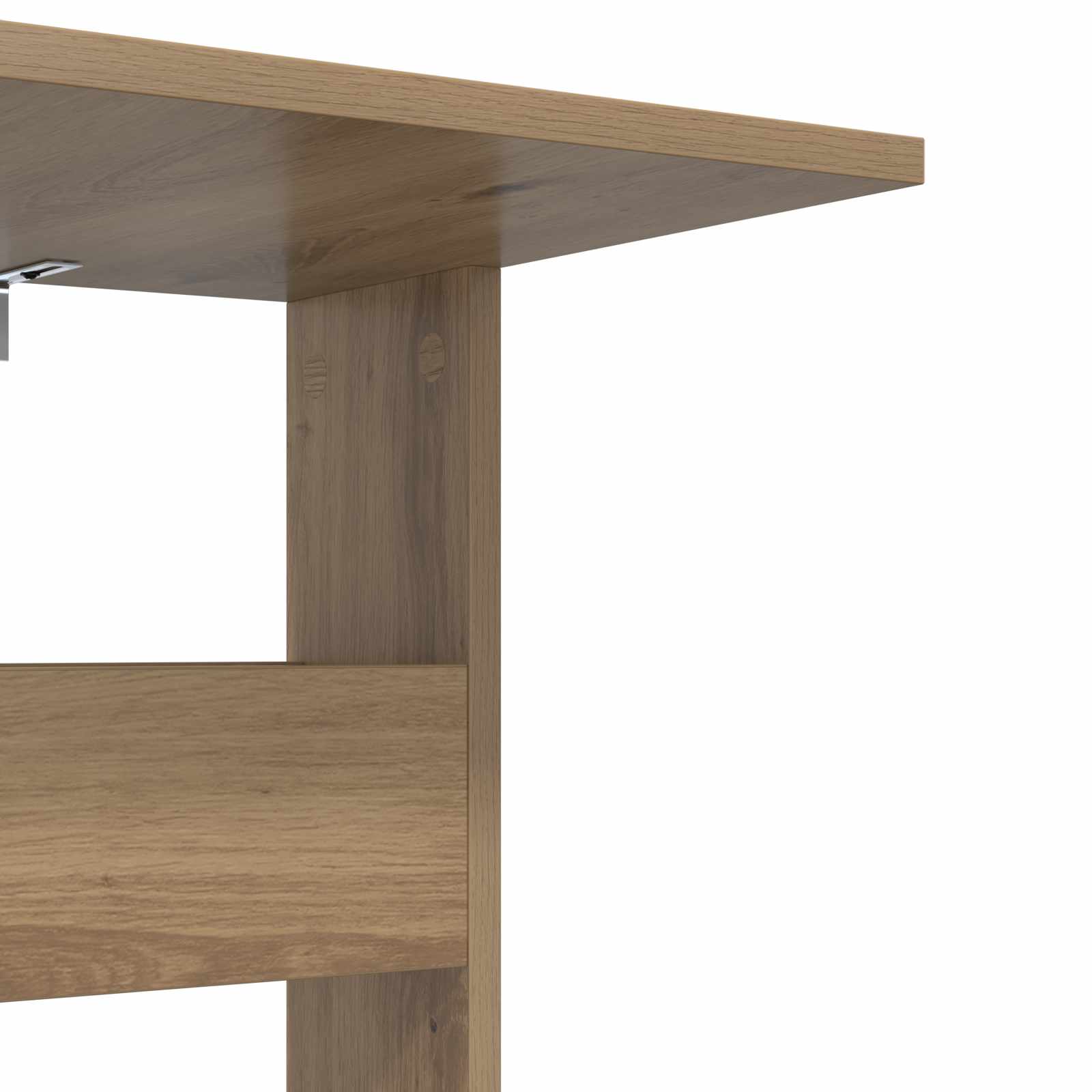 Bijzettafel Artisan Eiken 40 x 35 x 60,5 cm Bewerkt hout is nu te koop bij PeponiXL, paradijselijk wonen!