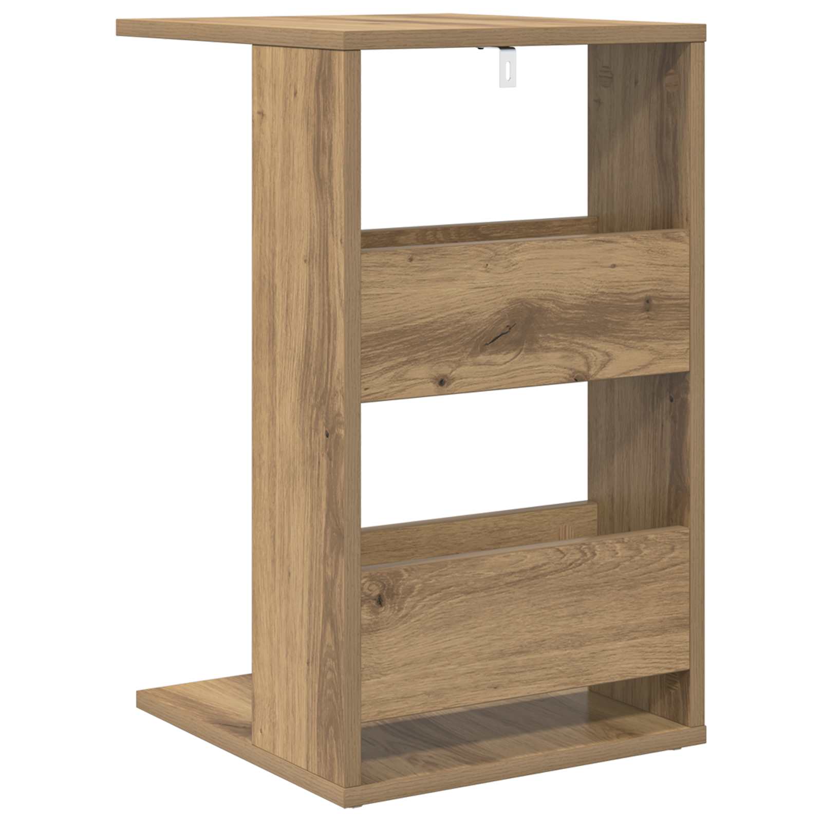 Bijzettafel Artisan Eiken 40 x 35 x 60,5 cm Bewerkt hout is nu te koop bij PeponiXL, paradijselijk wonen!