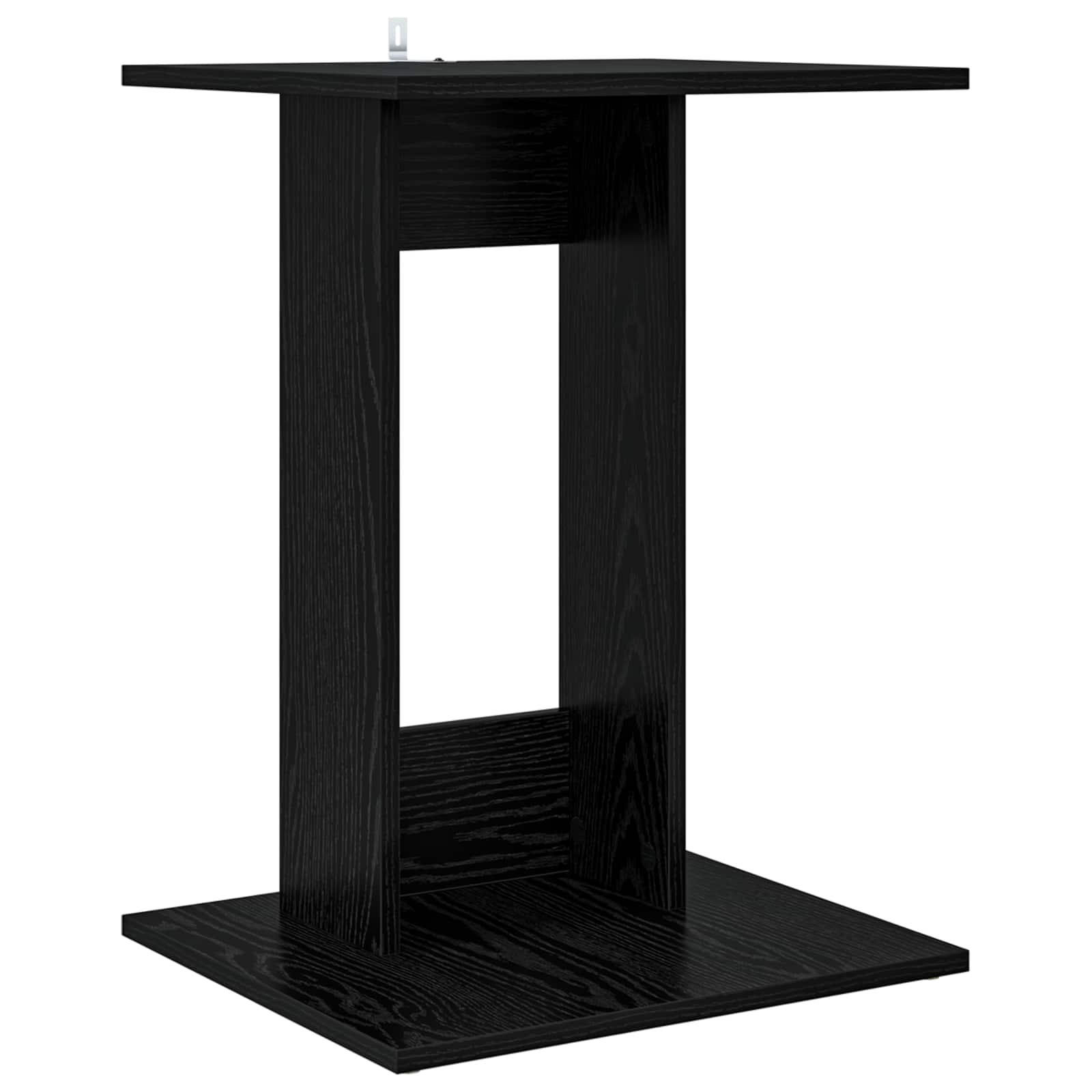 Bijzettafel Zwart Eiken 45 x 40 x 62,5 cm Bewerkt hout is nu te koop bij PeponiXL, paradijselijk wonen!