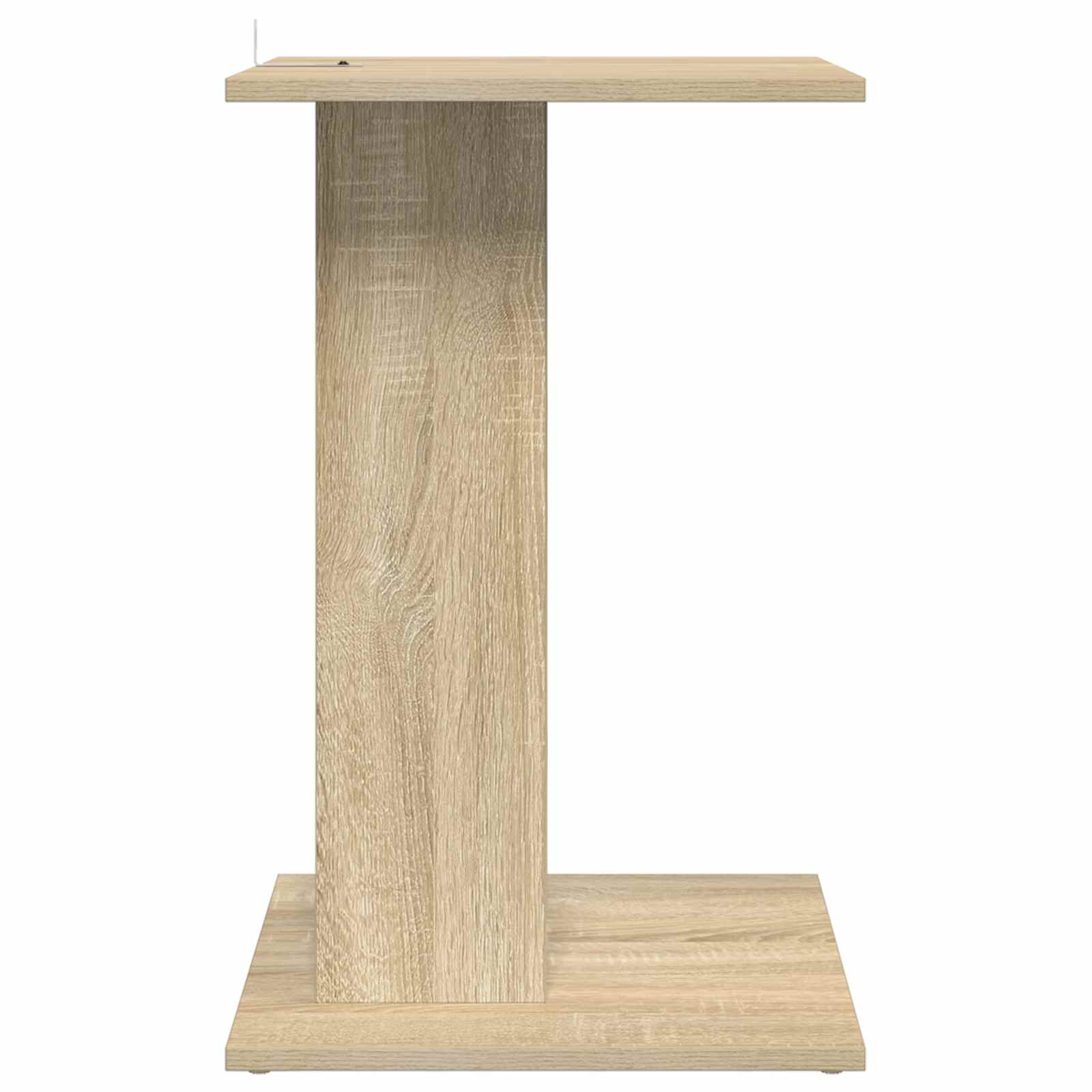 Bijzettafel Sonoma Eiken 45 x 40 x 62,5 cm Bewerkt hout is nu te koop bij PeponiXL, paradijselijk wonen!
