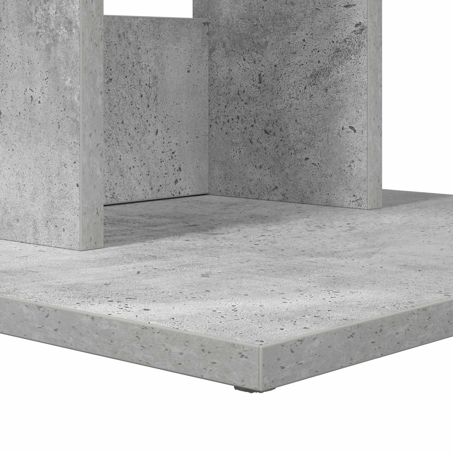 Bijzettafel Beton Grijs 45 x 40 x 62,5 cm Bewerkt hout is nu te koop bij PeponiXL, paradijselijk wonen!