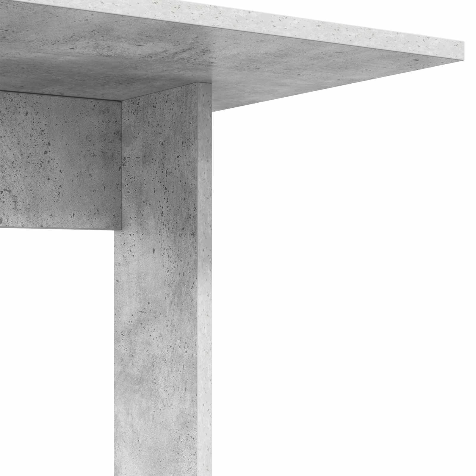 Bijzettafel Beton Grijs 45 x 40 x 62,5 cm Bewerkt hout is nu te koop bij PeponiXL, paradijselijk wonen!