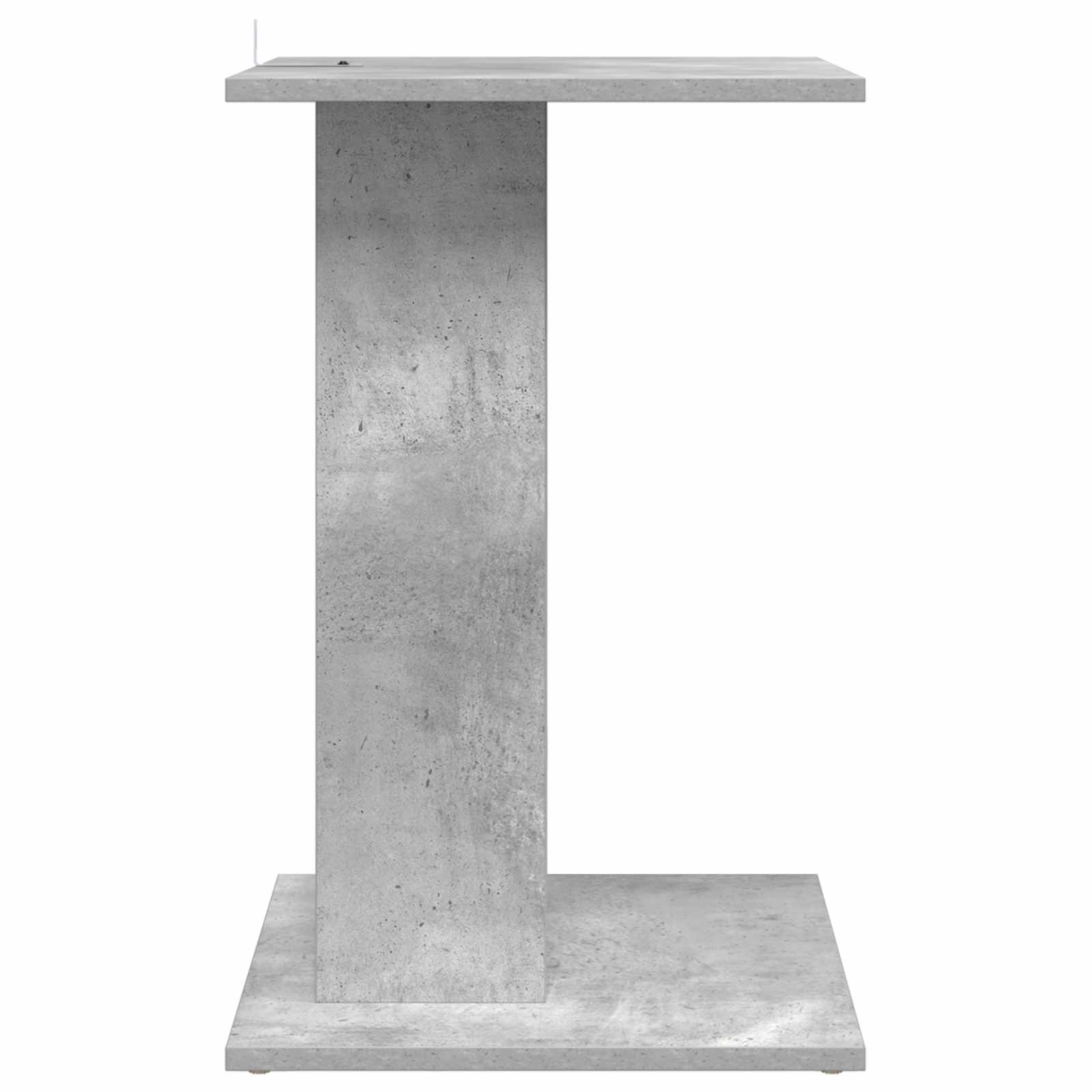Bijzettafel Beton Grijs 45 x 40 x 62,5 cm Bewerkt hout is nu te koop bij PeponiXL, paradijselijk wonen!